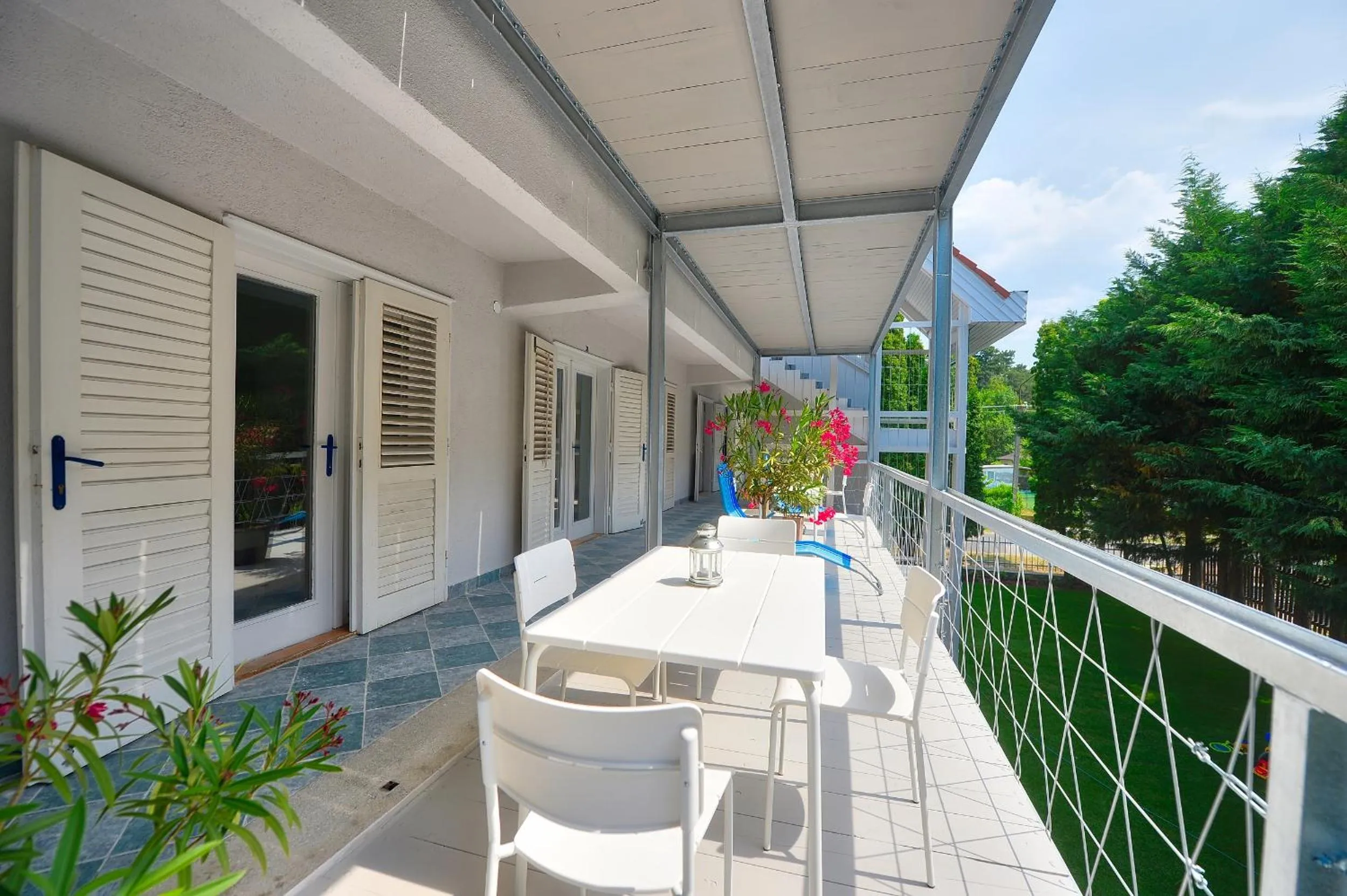 Balcony/Terrace in Villa Oliver 3 Siófok