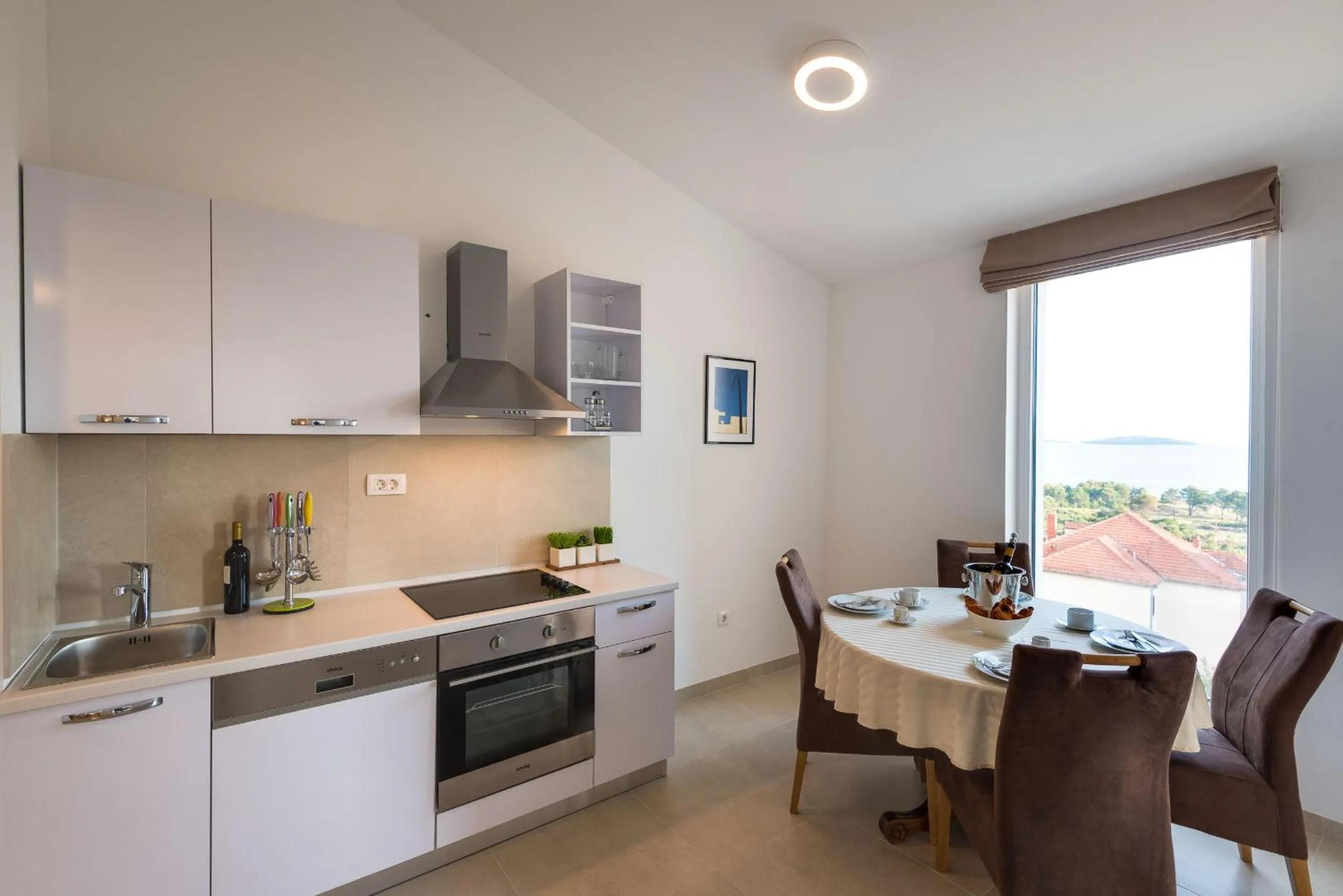 Kitchen or kitchenette in Croatica Suites Podsolarsko