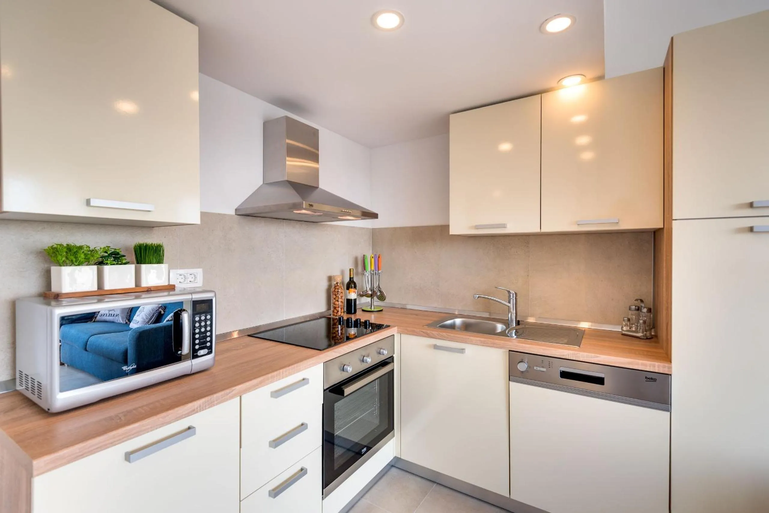 Kitchen or kitchenette in Croatica Suites Podsolarsko