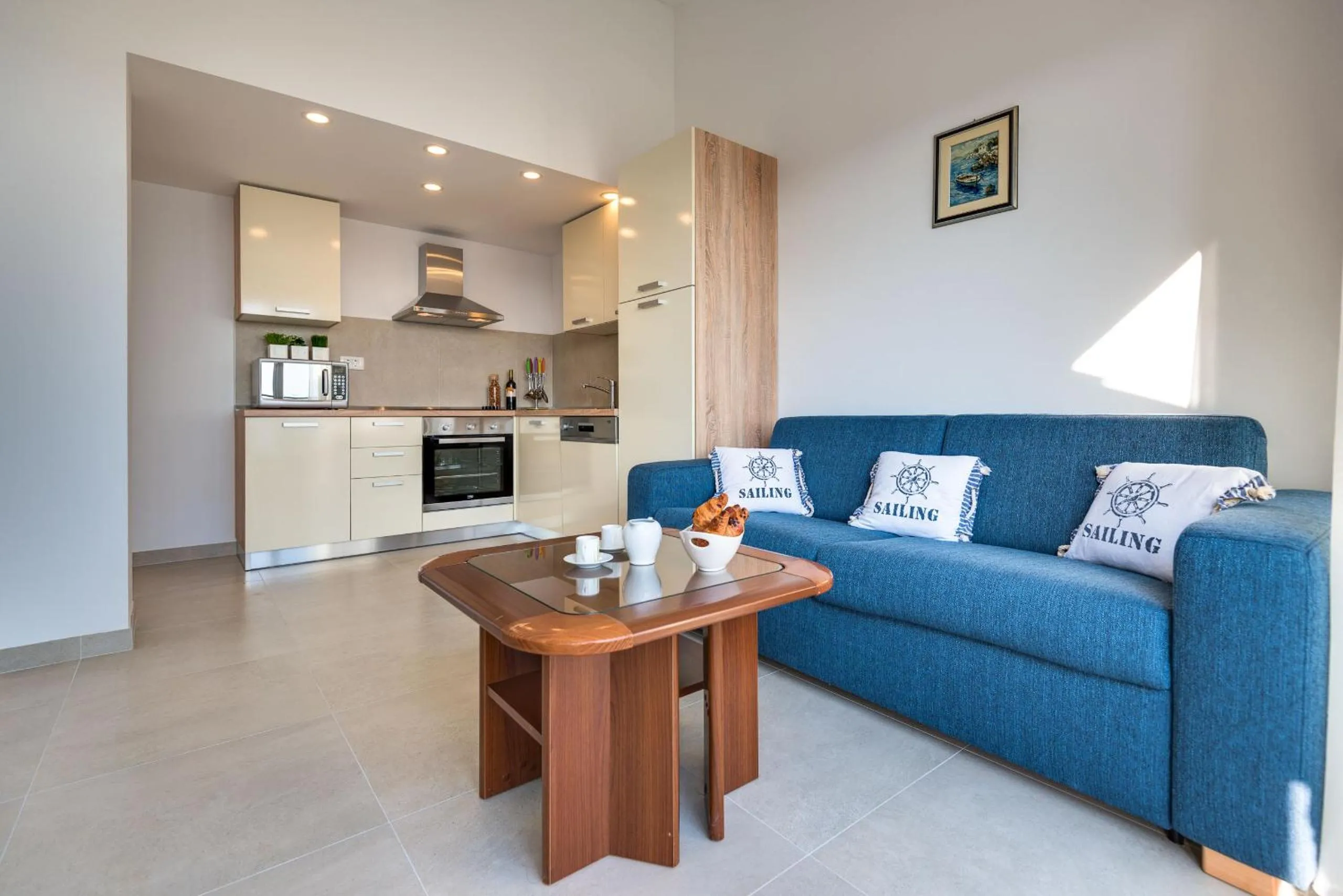 Kitchen or kitchenette in Croatica Suites Podsolarsko