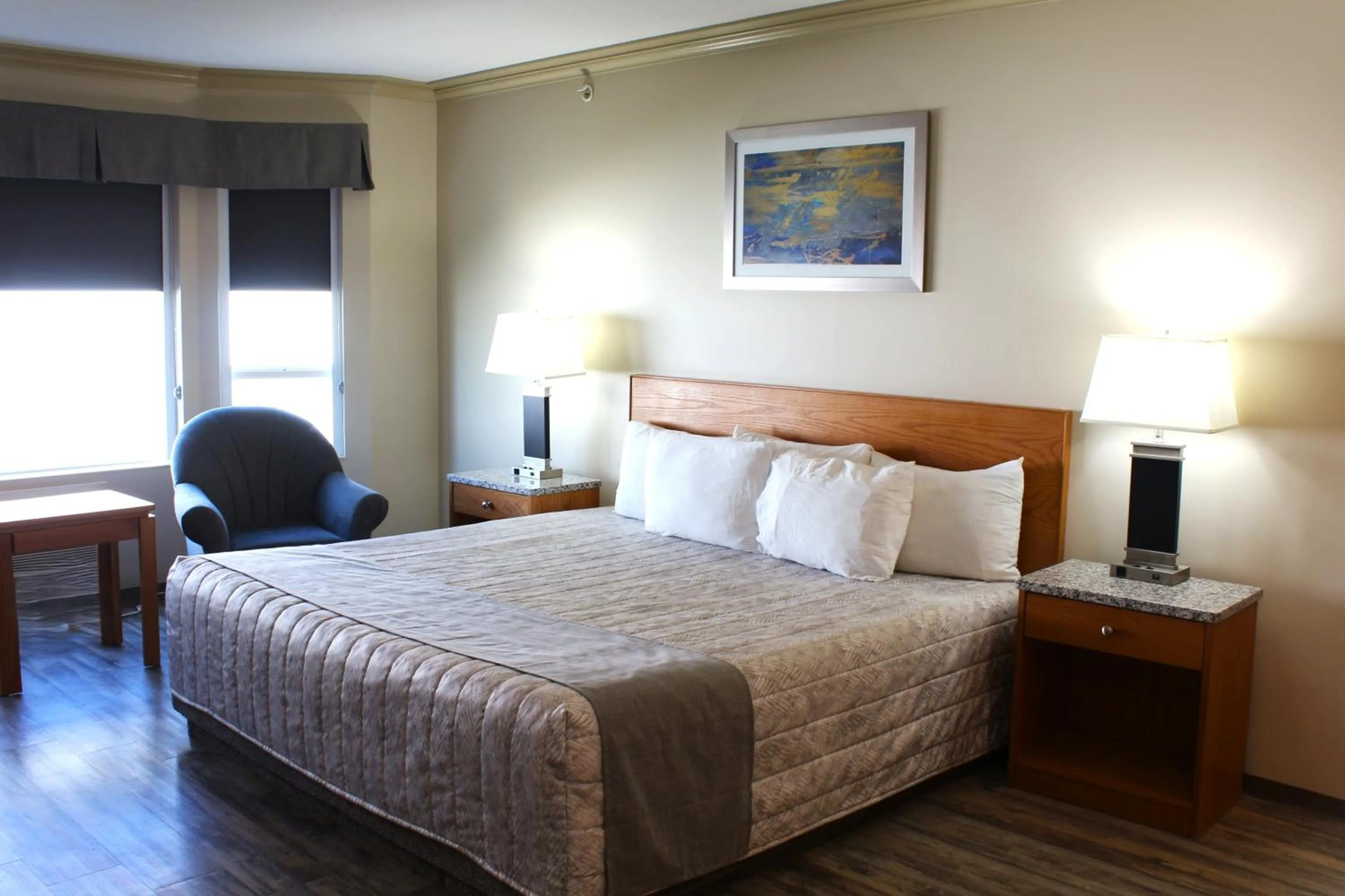 Bed in Western Budget Motel #1 Leduc/Nisku