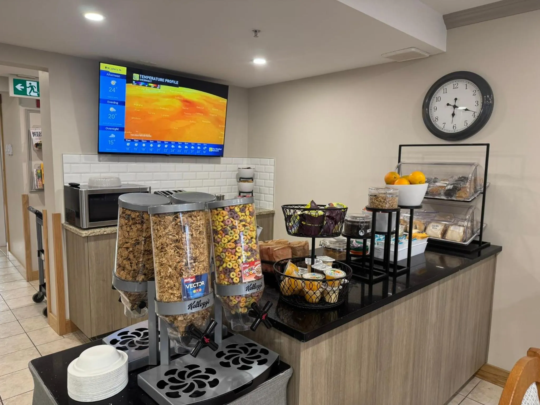 Continental breakfast in Western Budget Motel #1 Leduc/Nisku