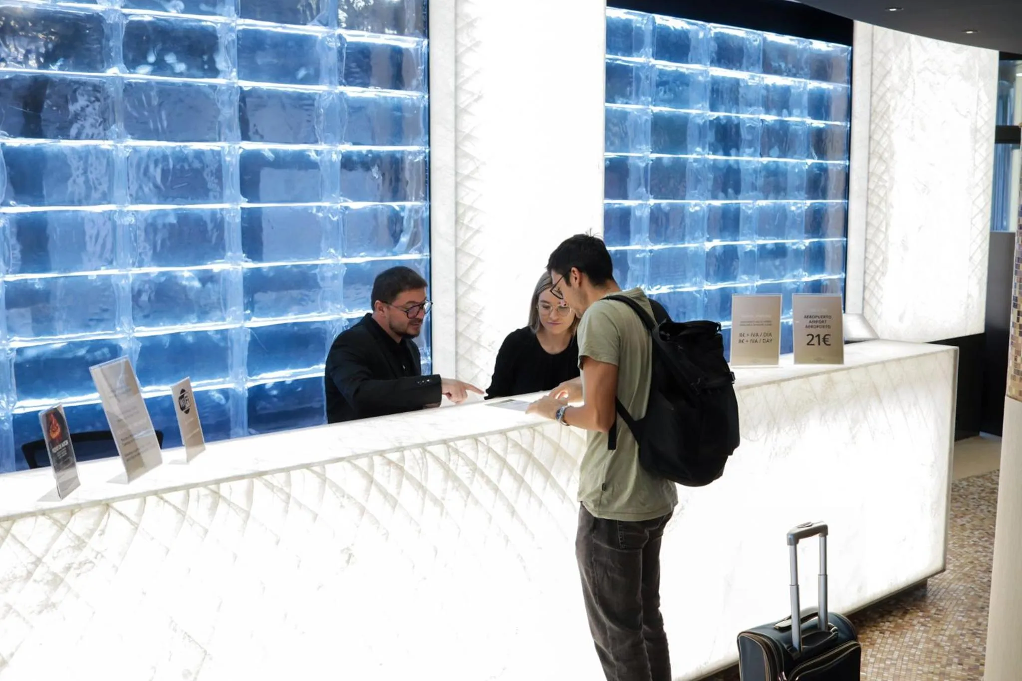 Lobby or reception in Hotel Benetusser