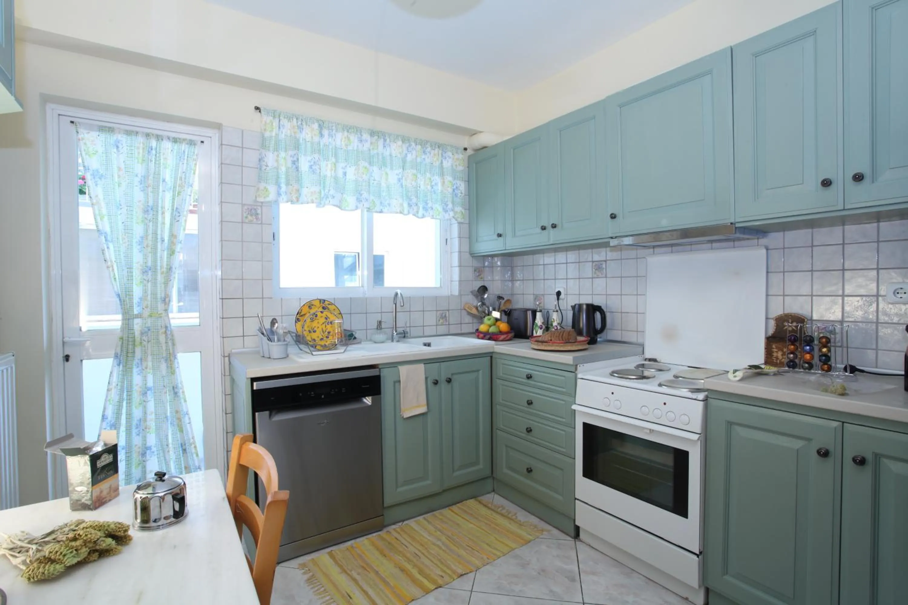 Kitchen or kitchenette in Unique Flat with Sea View at Edem Beach - A Seafront Property by Athenian Homes