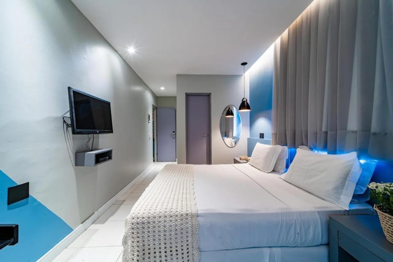 Bed in Fortpraia Hotel