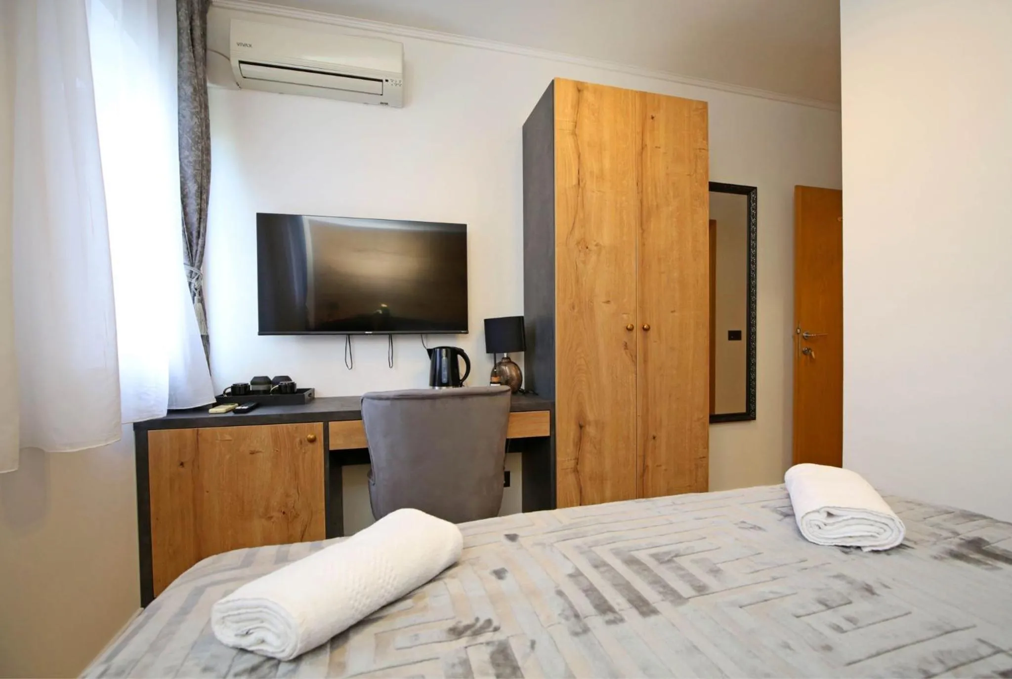 Bed in Apartmani Krka Rooms