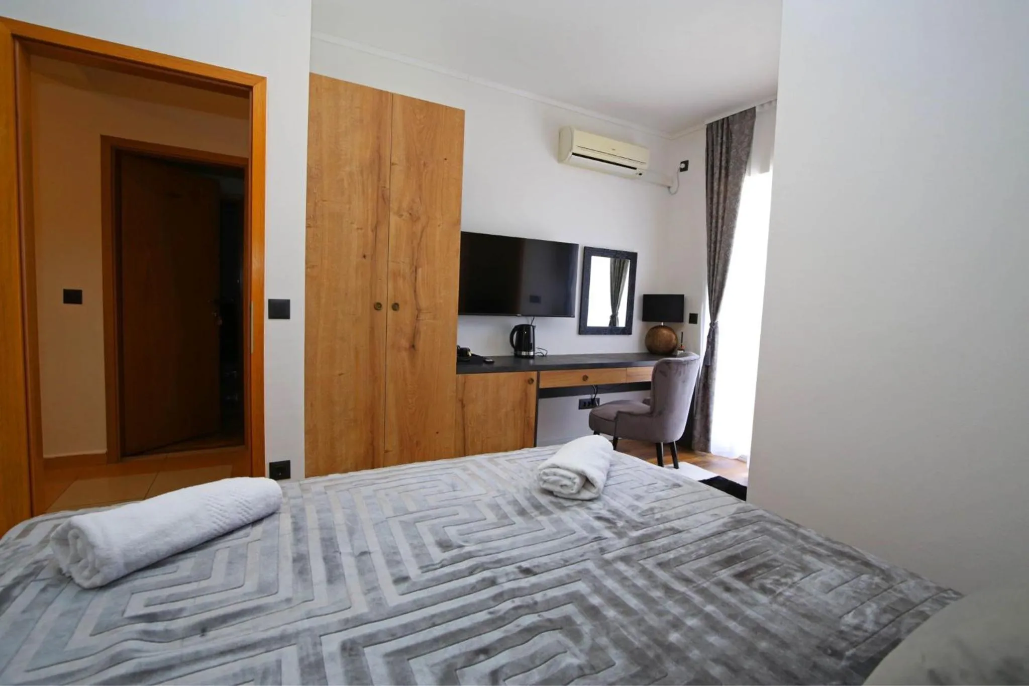 Bed in Apartmani Krka Rooms