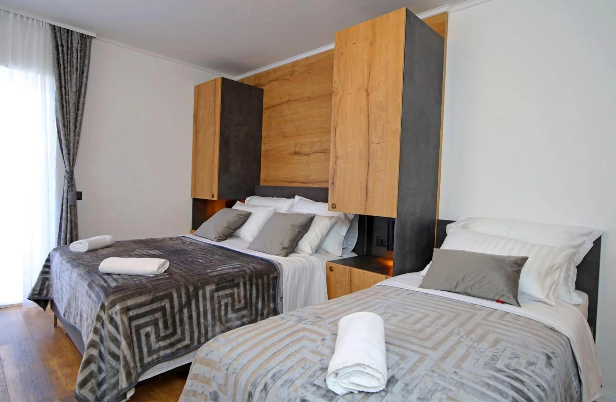 Bed in Apartmani Krka Rooms