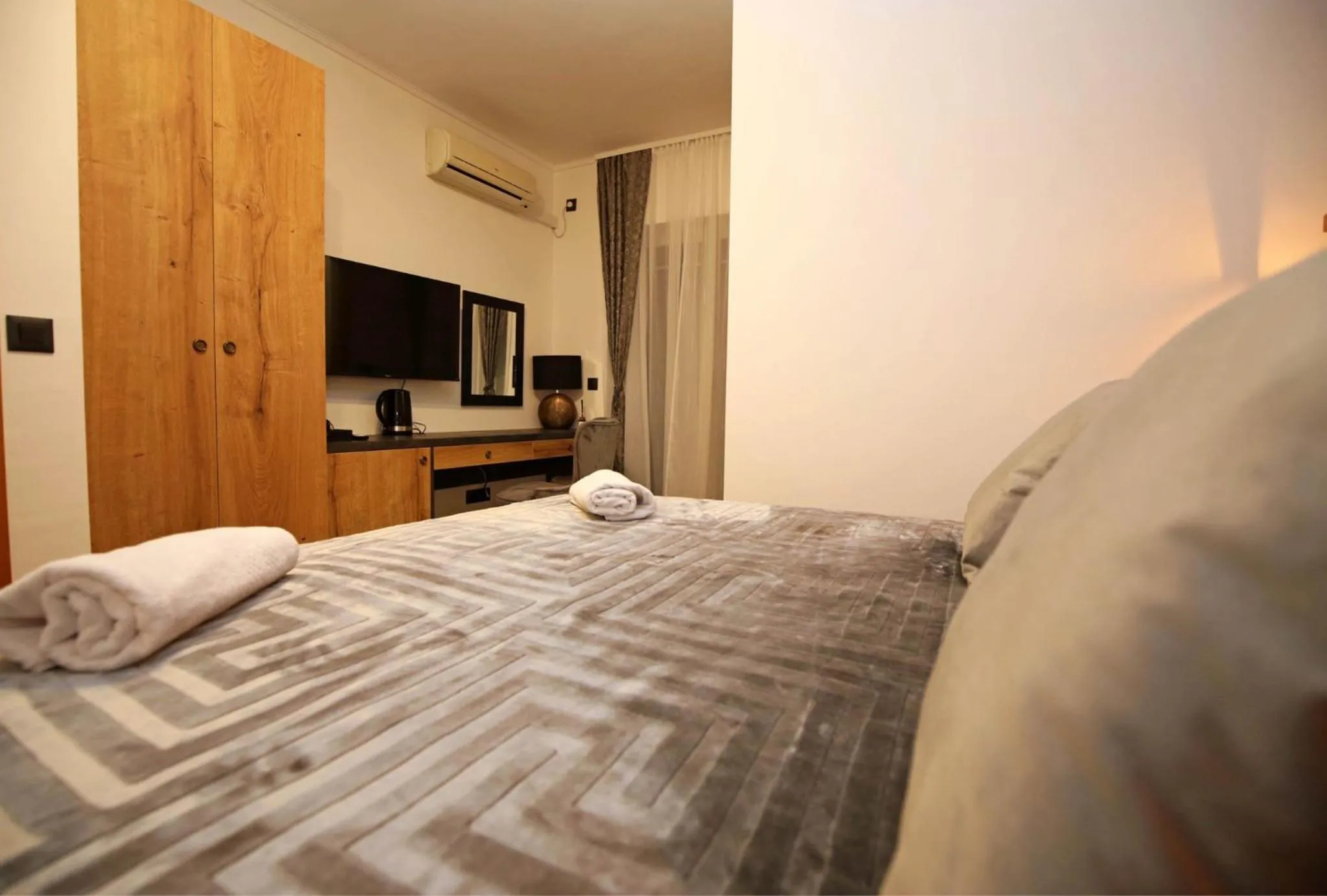 Bed in Apartmani Krka Rooms