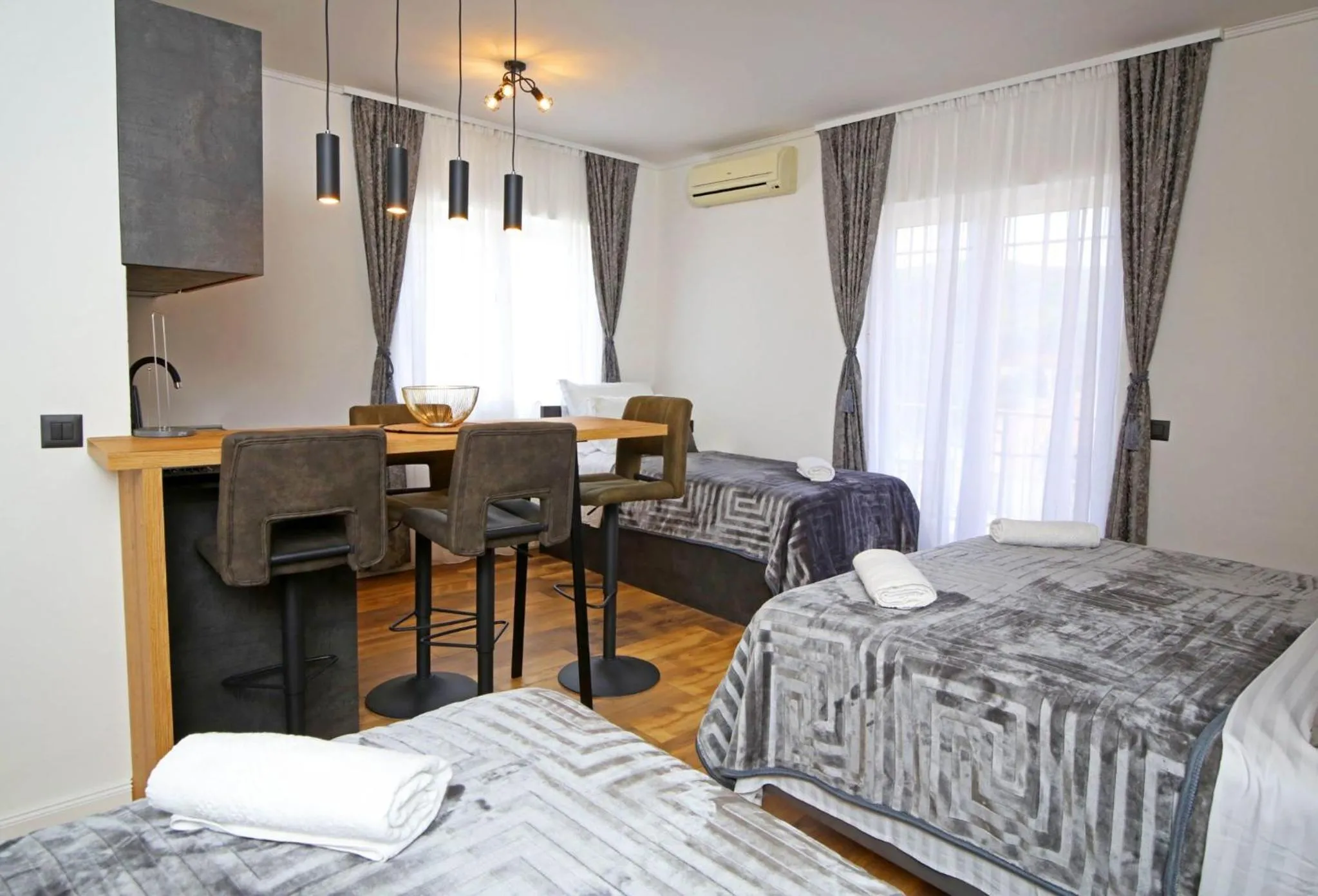 Bed in Apartmani Krka Rooms
