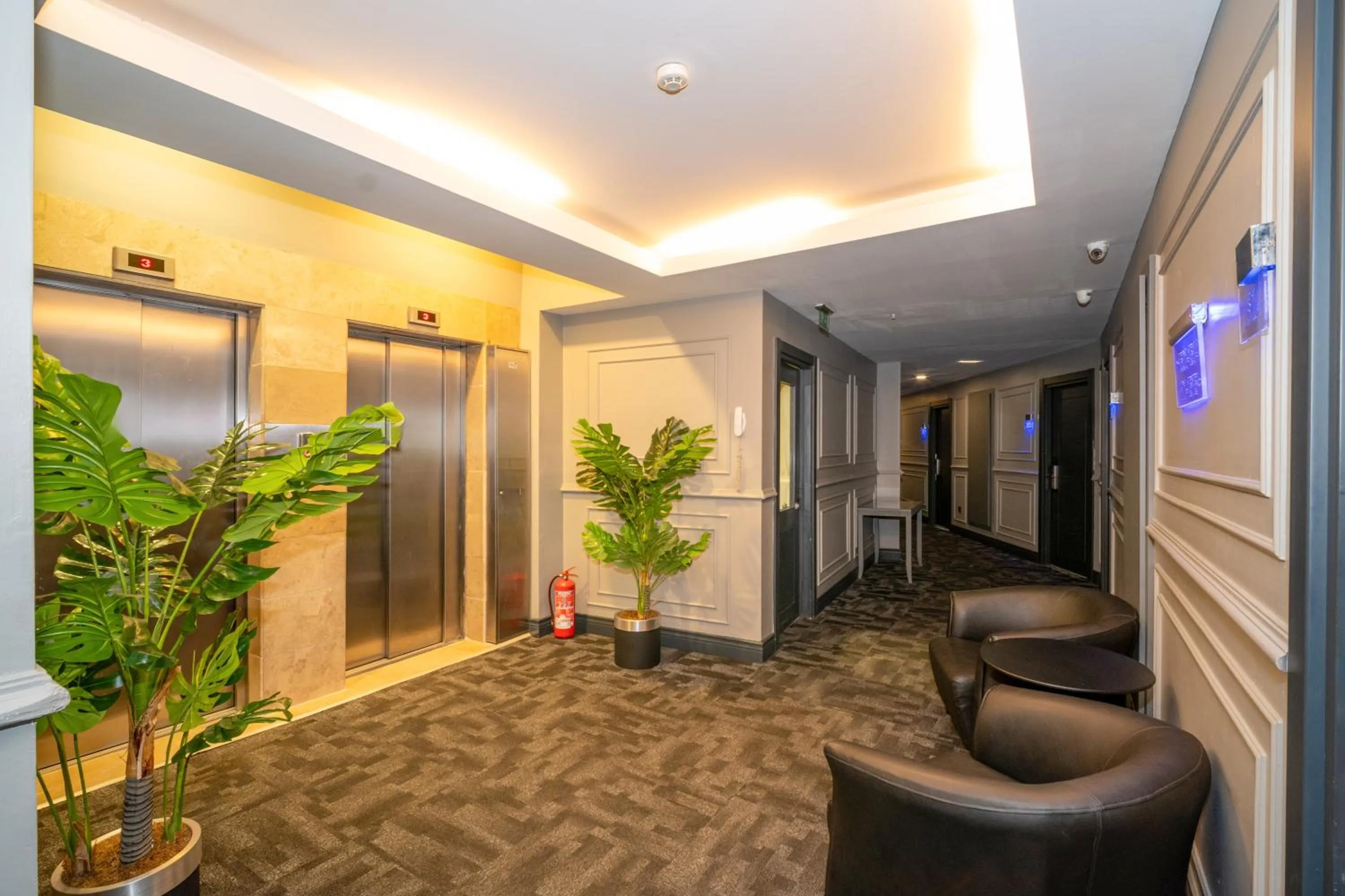 Seating area in Grand S Hotel