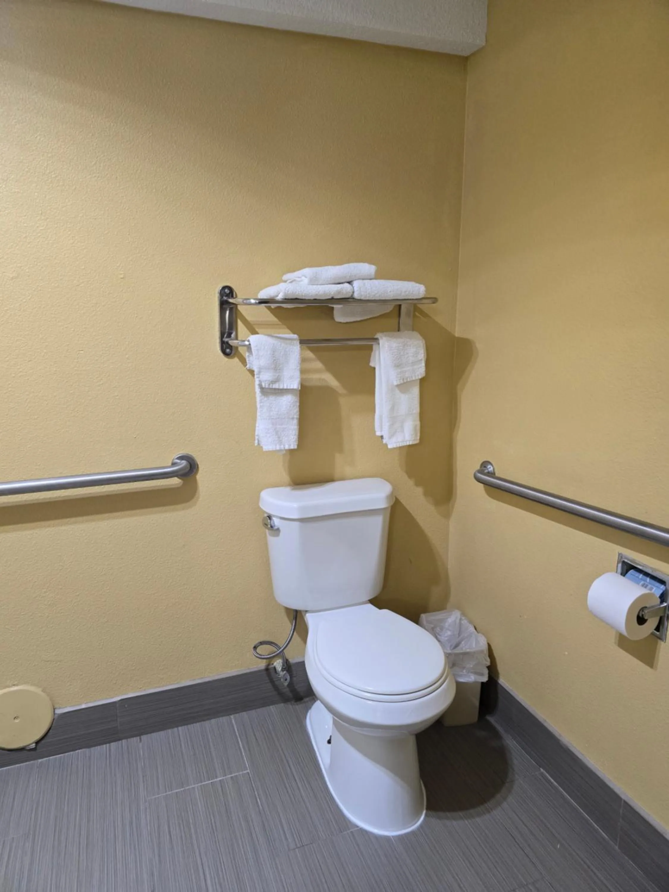 Bathroom in Super 8 by Wyndham Kansas City