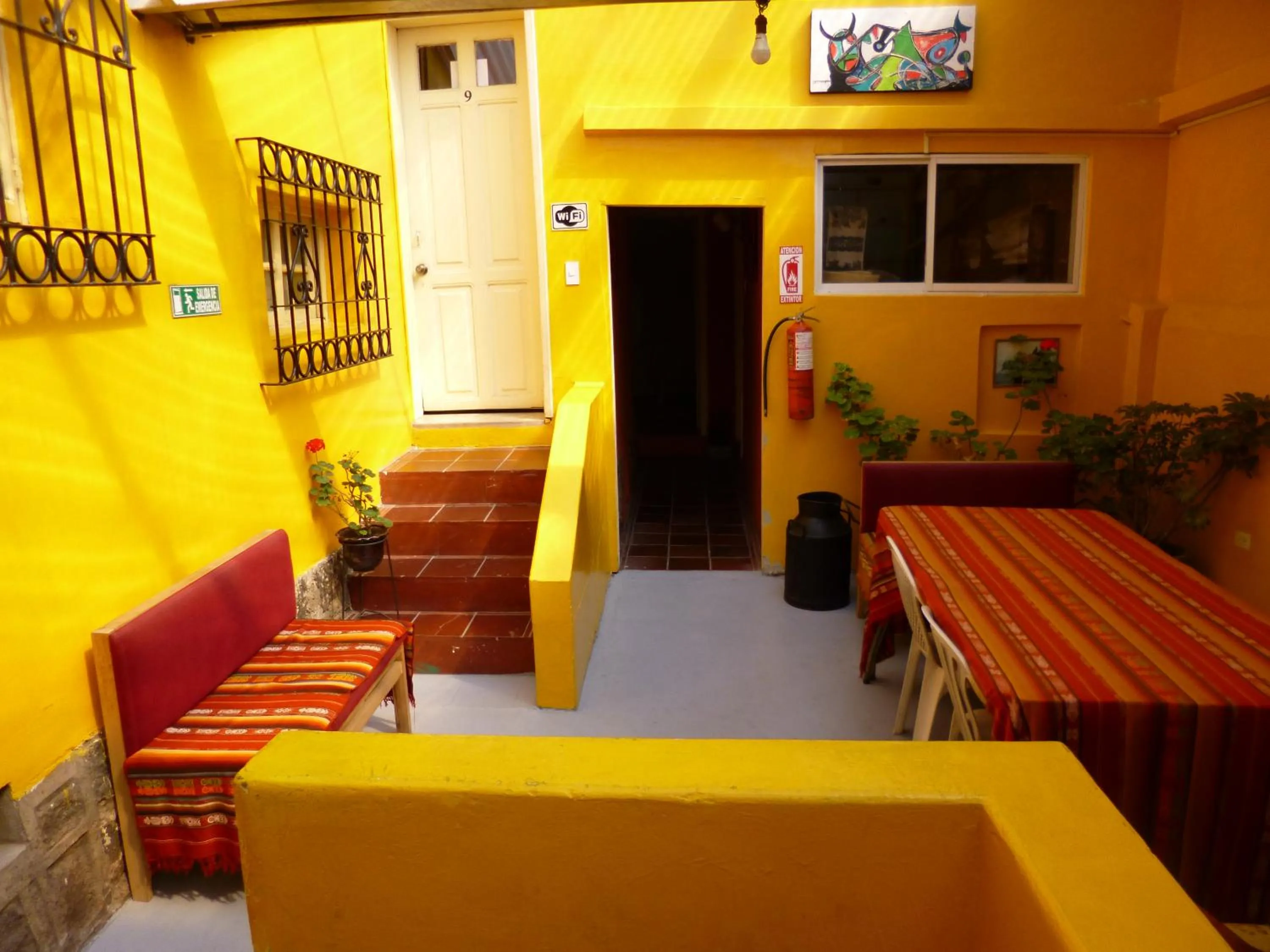 Patio in Hotel Andino