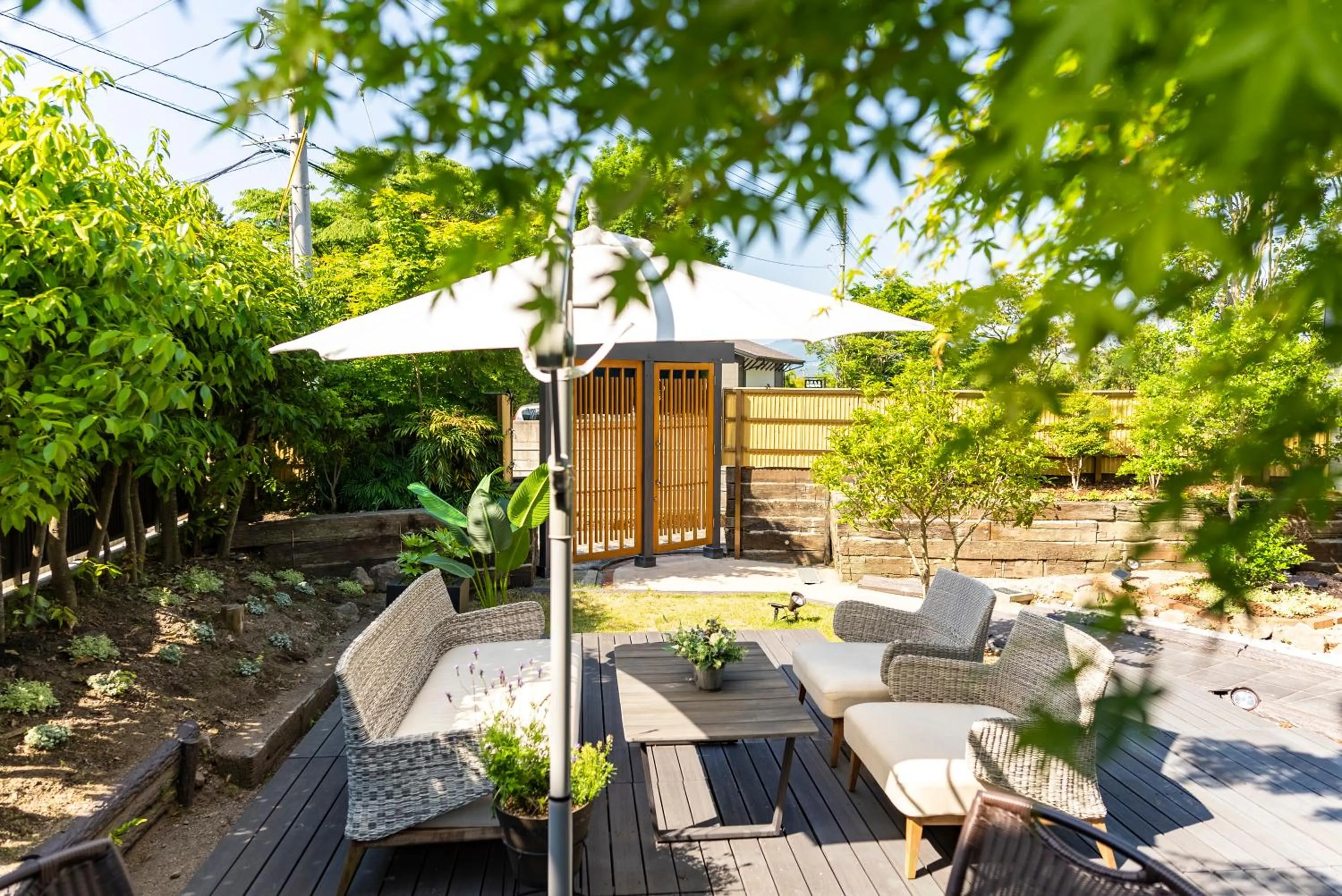 Balcony/Terrace in ETAVIA Yufuin Kinrinko