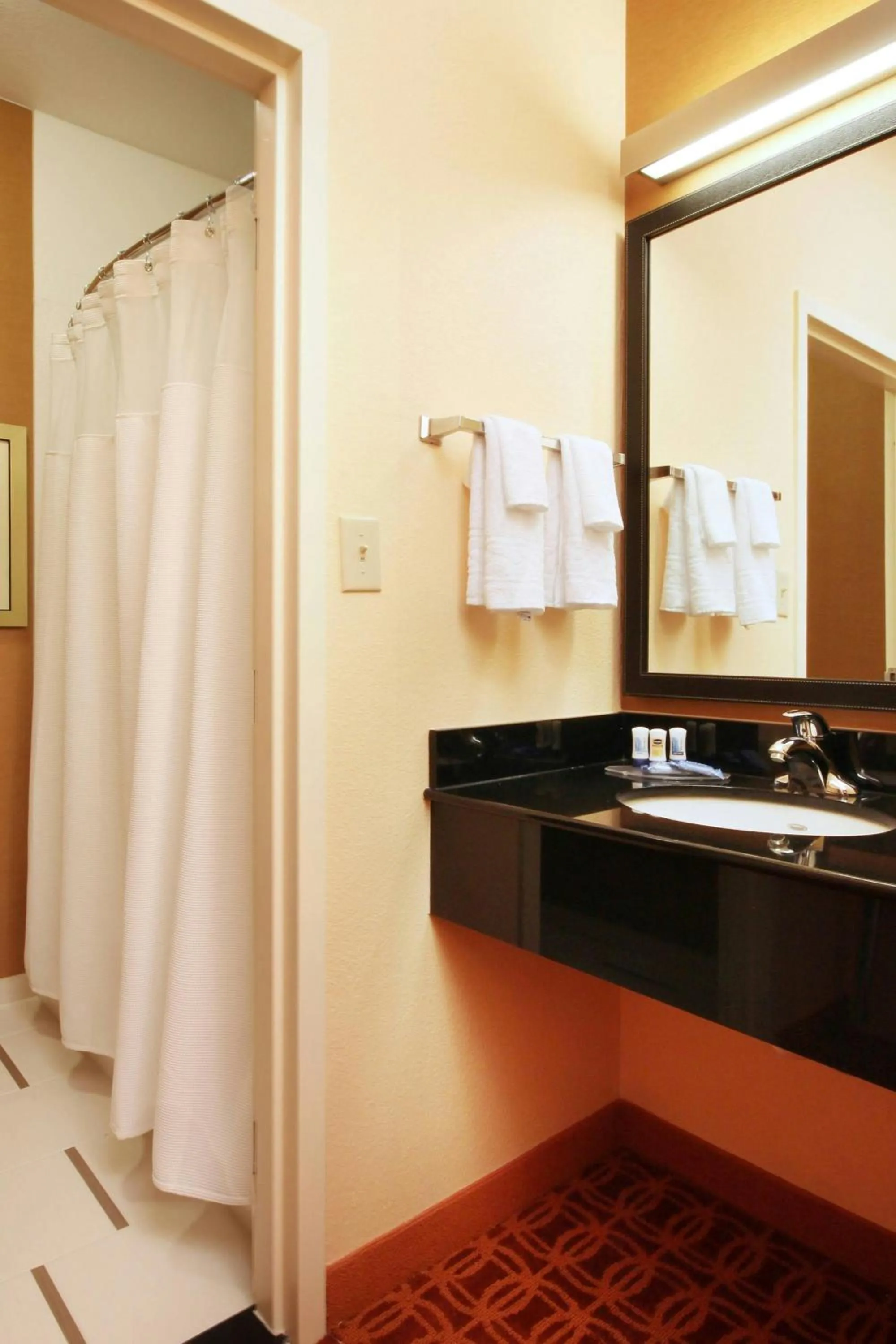 Bathroom in Las Colinas Inn Irving, SureStay Collection by Best Western
