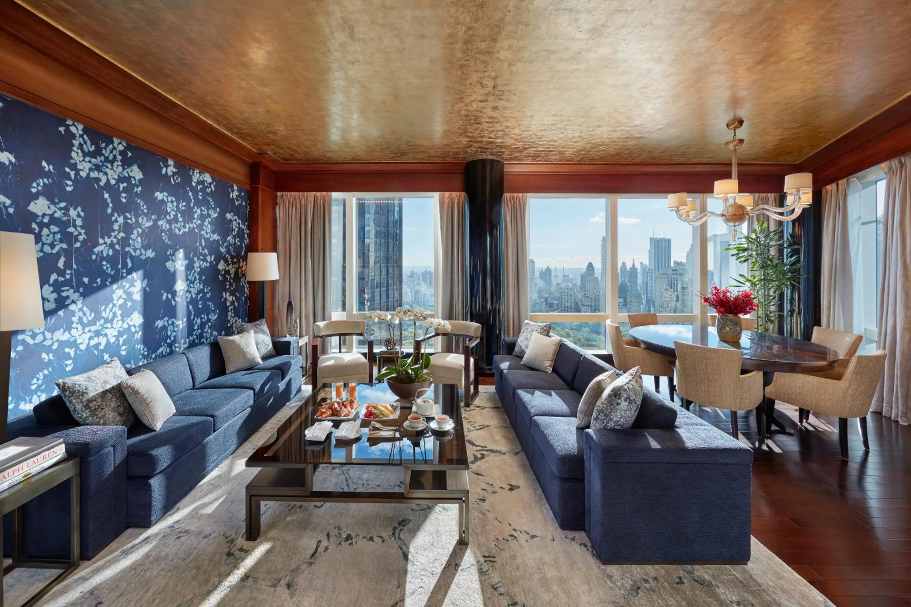Living room in Mandarin Oriental, New York