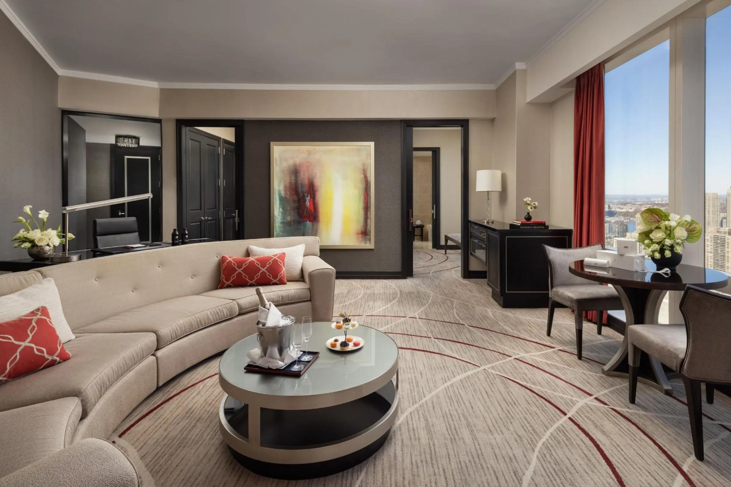 Living room in Mandarin Oriental, New York