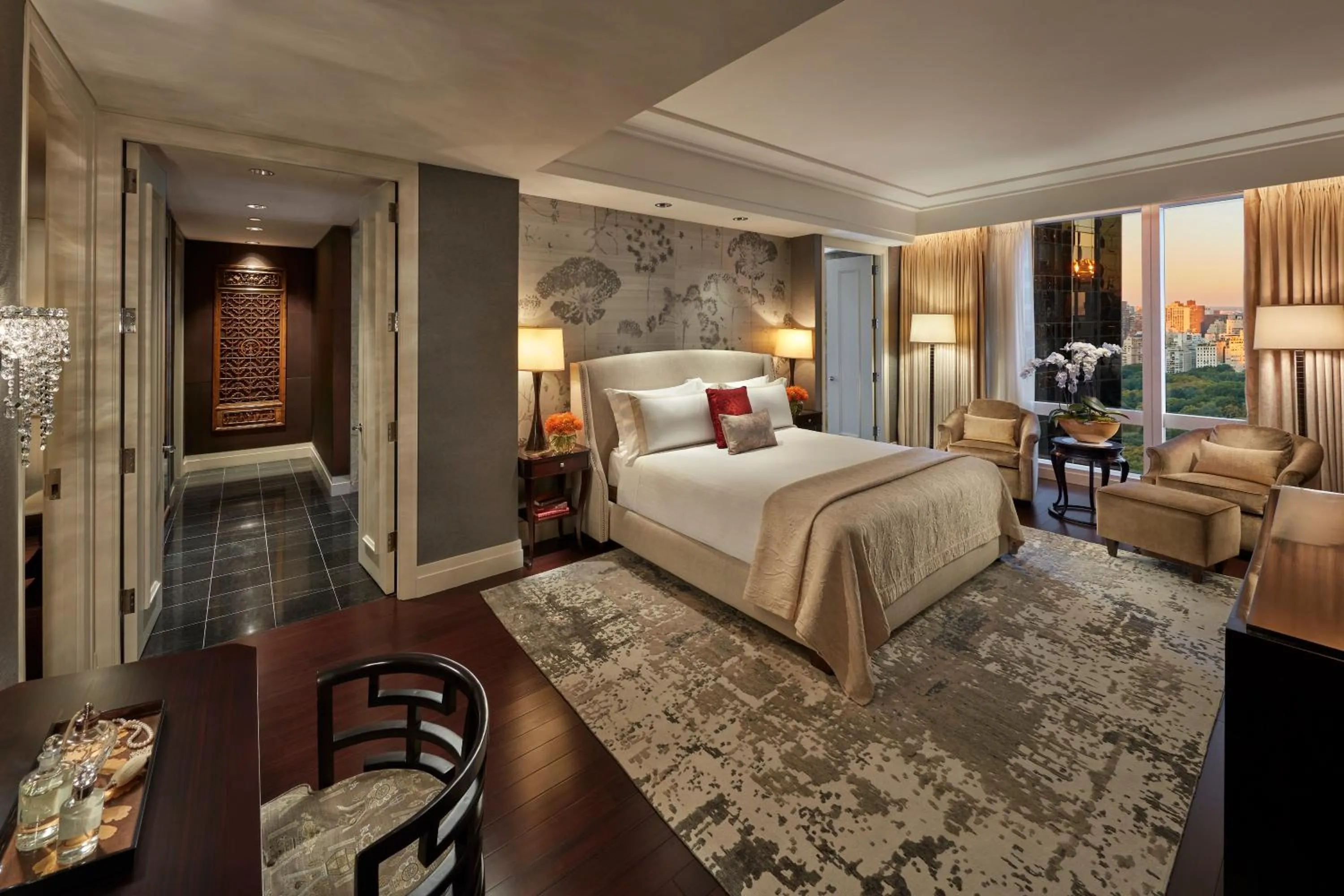 Bed in Mandarin Oriental, New York