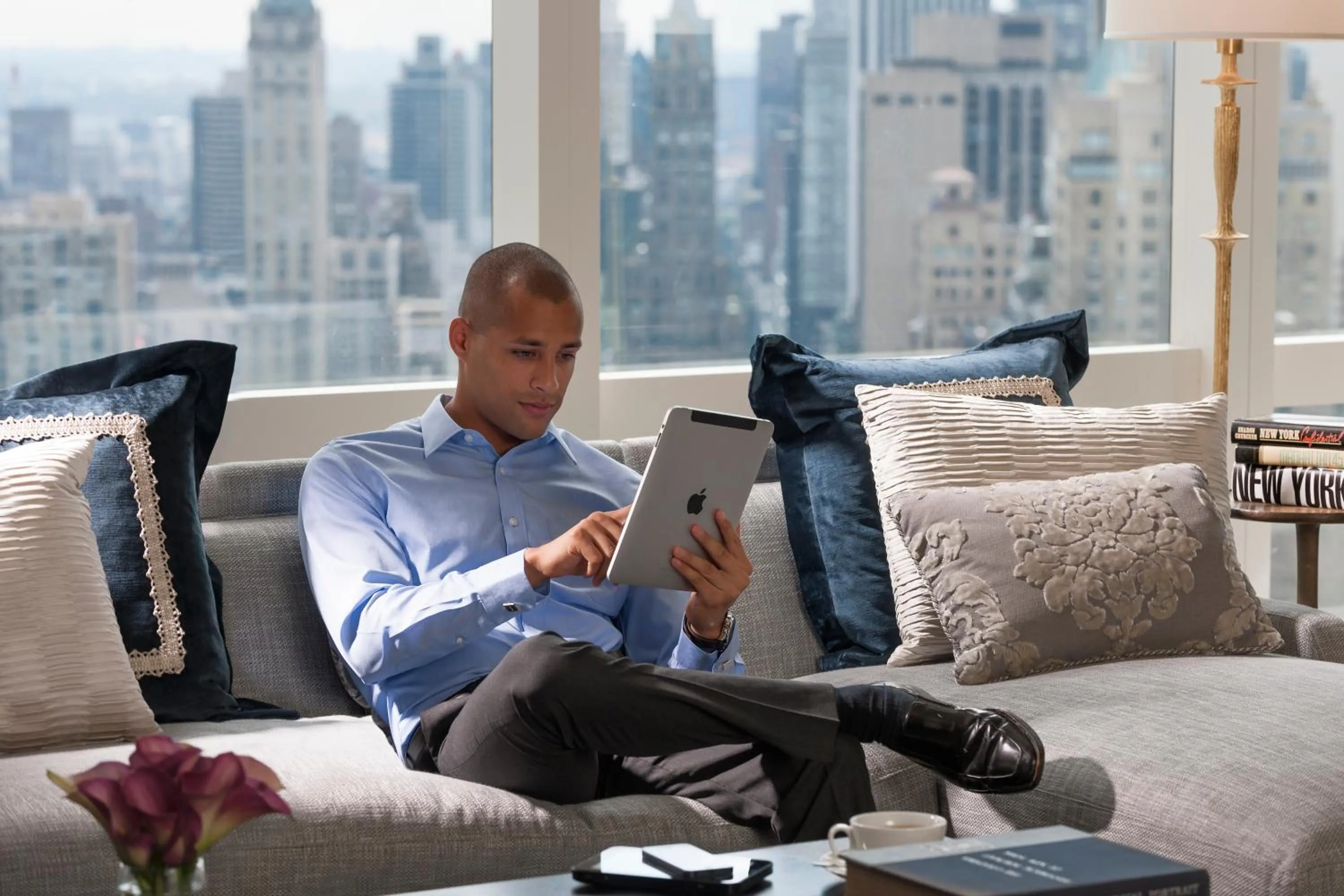Living room in Mandarin Oriental, New York