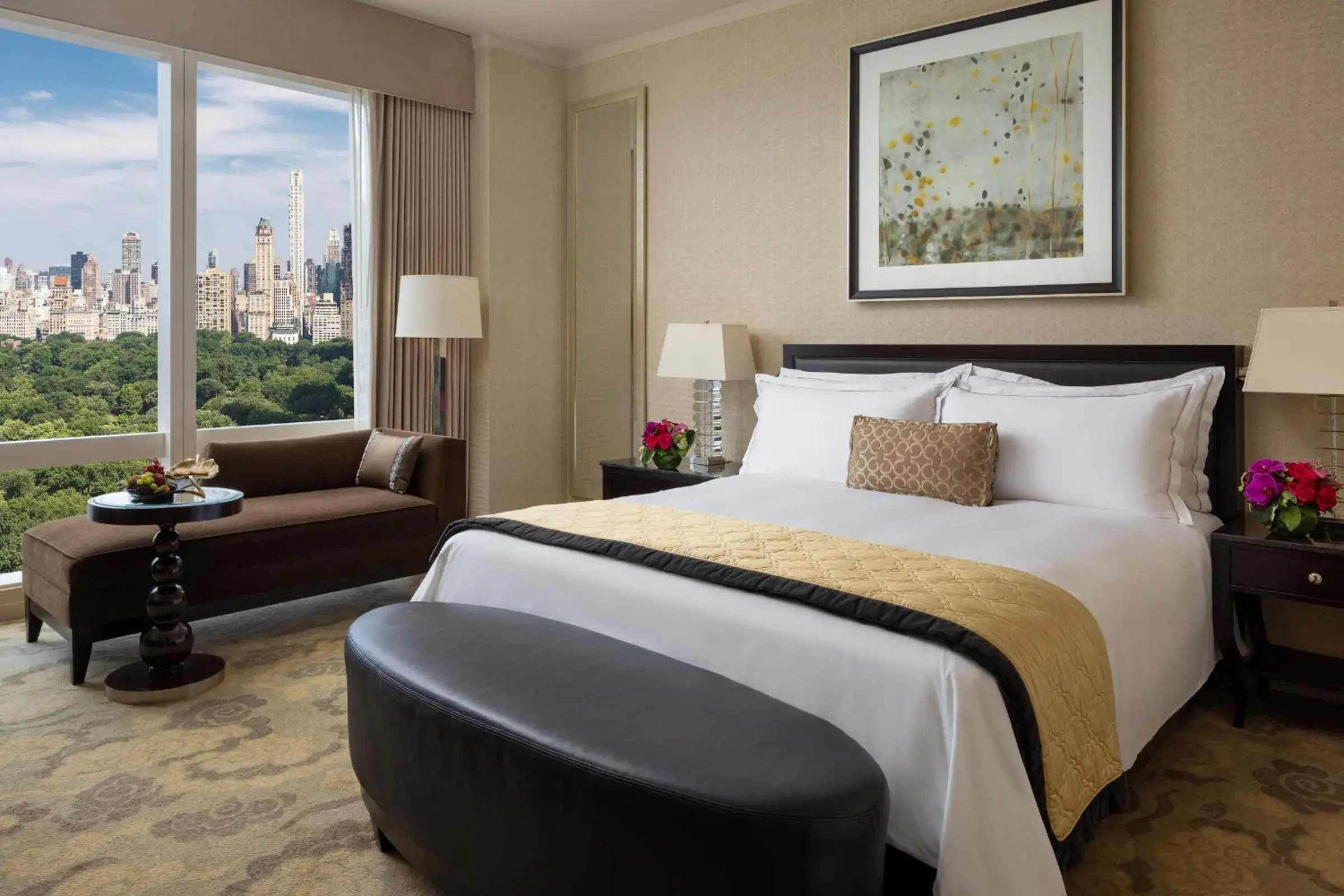 King Room with Central Park View in Mandarin Oriental, New York King Room with Central Park View in Mandarin Oriental, New York