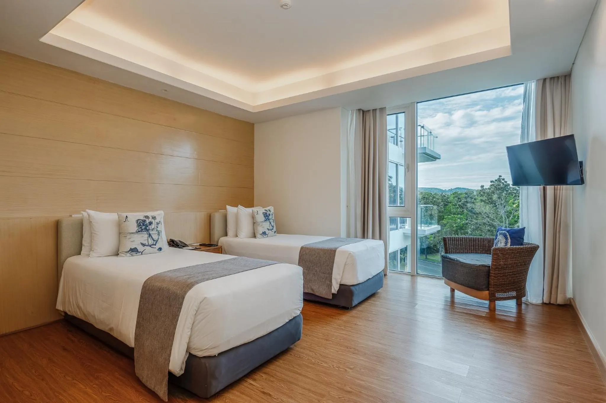 Bedroom, Bed in Splash Beach Resort Phuket Family-Friendly Water Park Resort Near Phuket Airport