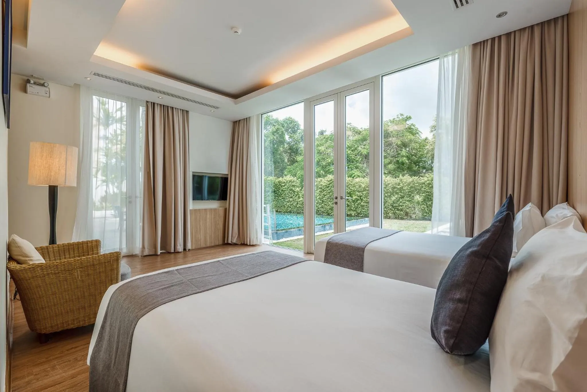 Bedroom, Bed in Splash Beach Resort Phuket Family-Friendly Water Park Resort Near Phuket Airport
