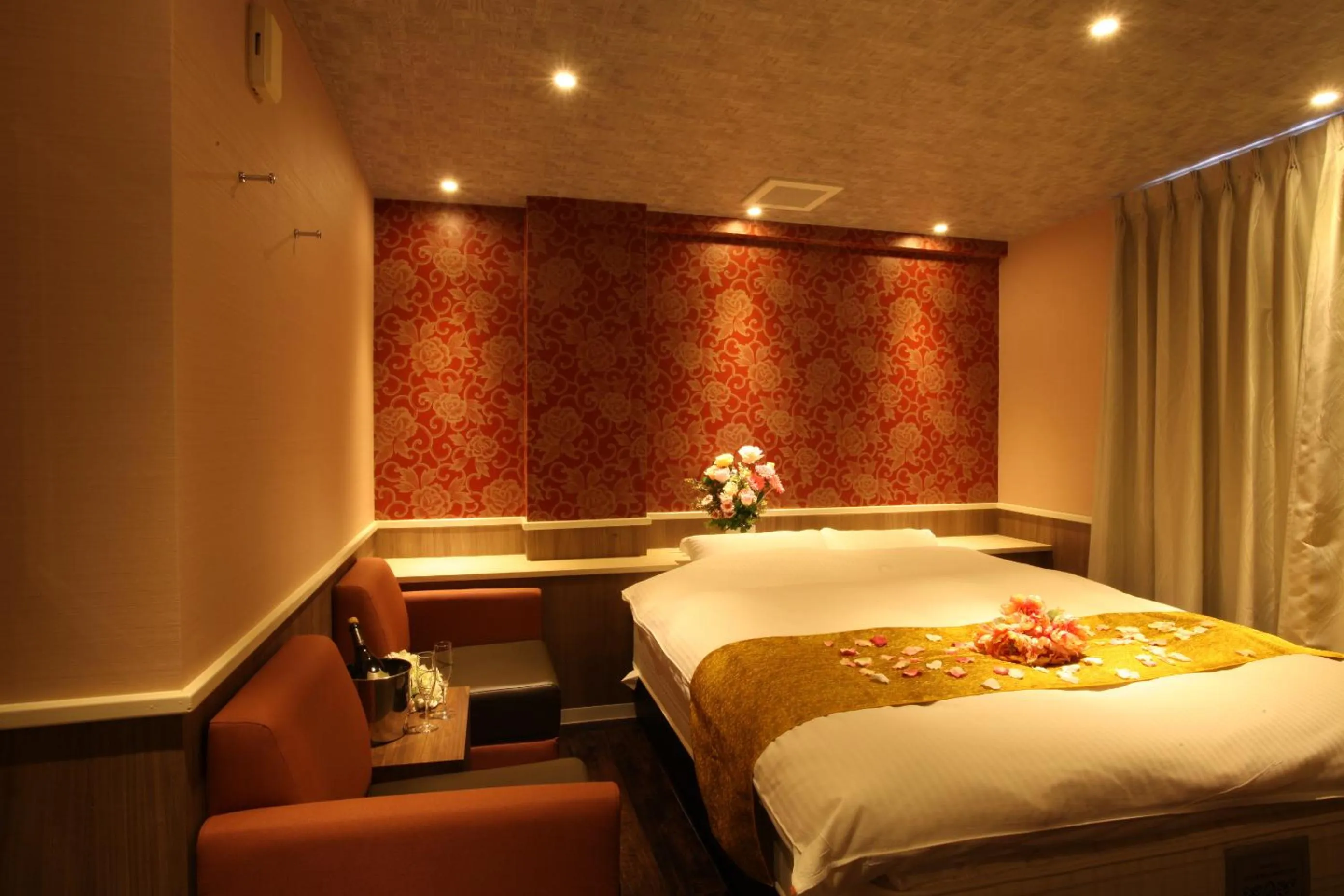 Bed in ホテルオリジン Hotel Origin 男塾ホテルグループ