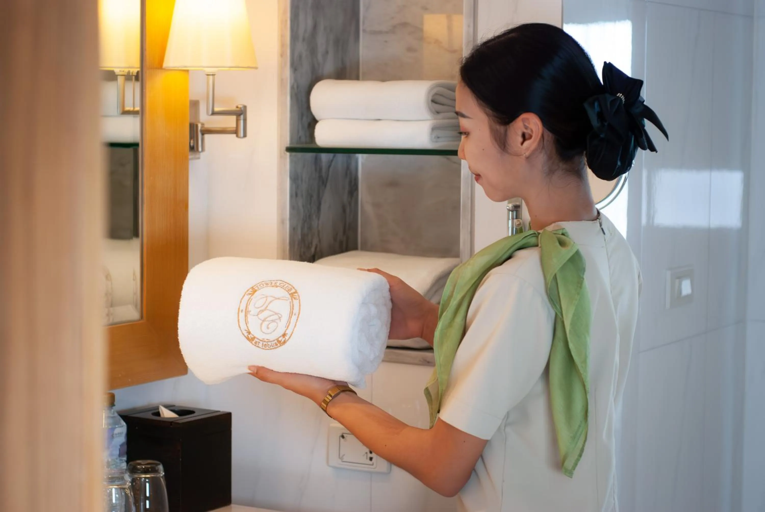 Bathroom in Tower Club at lebua