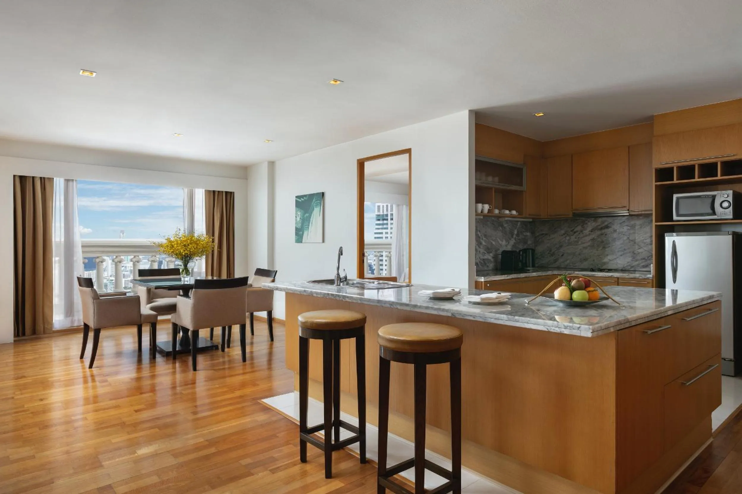 Seating area in Tower Club at lebua