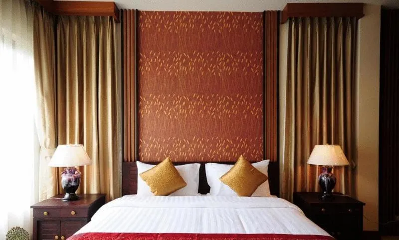 Bed in Bhumlapa Garden Resort