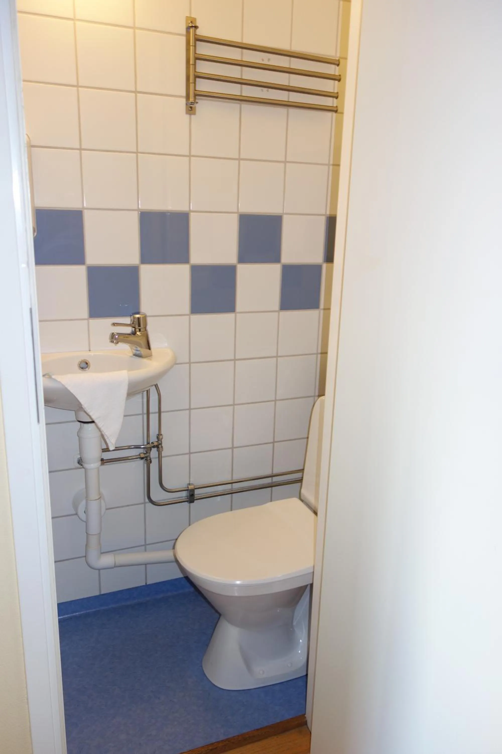 Toilet in Vandrarhem Svanen
