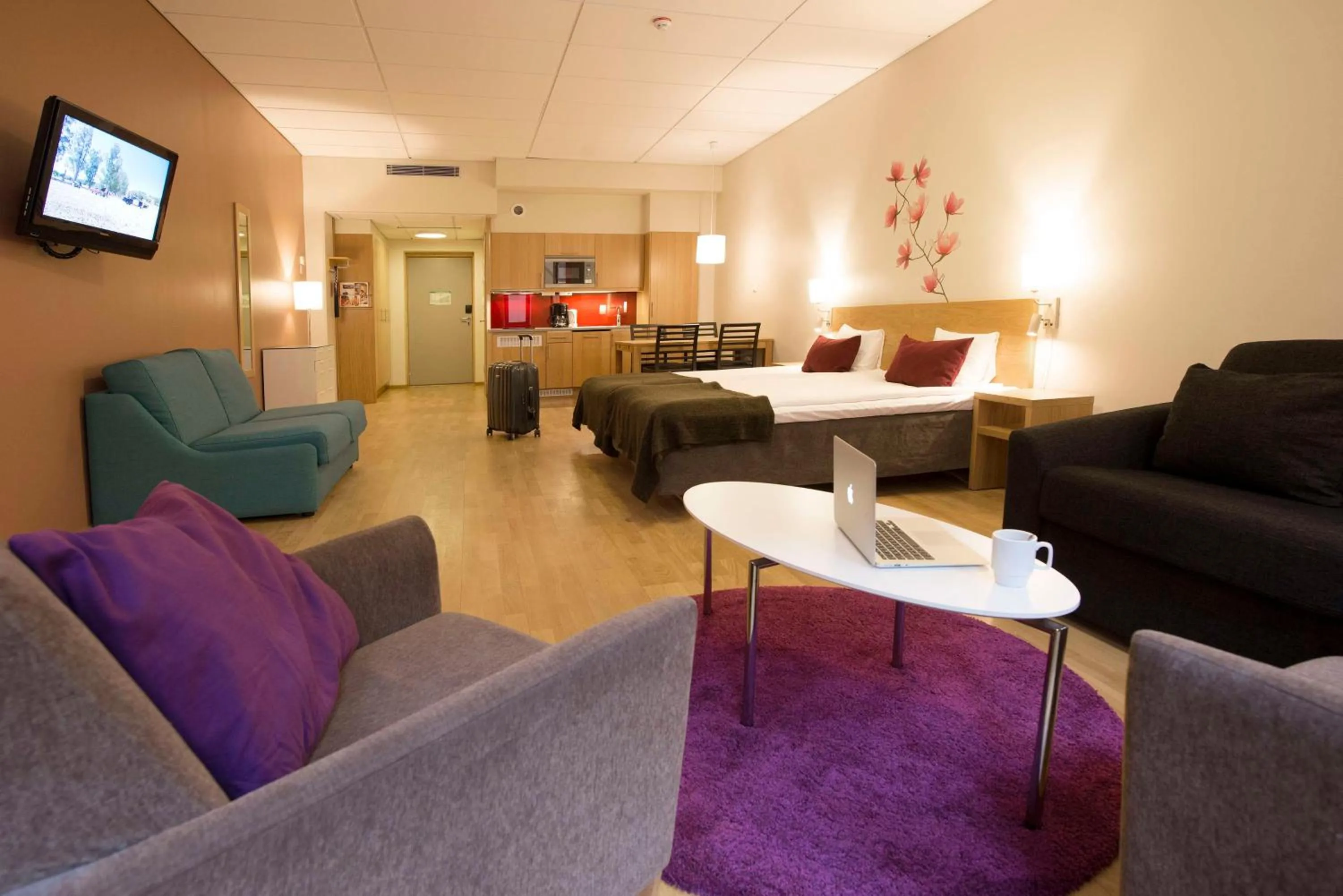 Bedroom in Scandic Malmö City