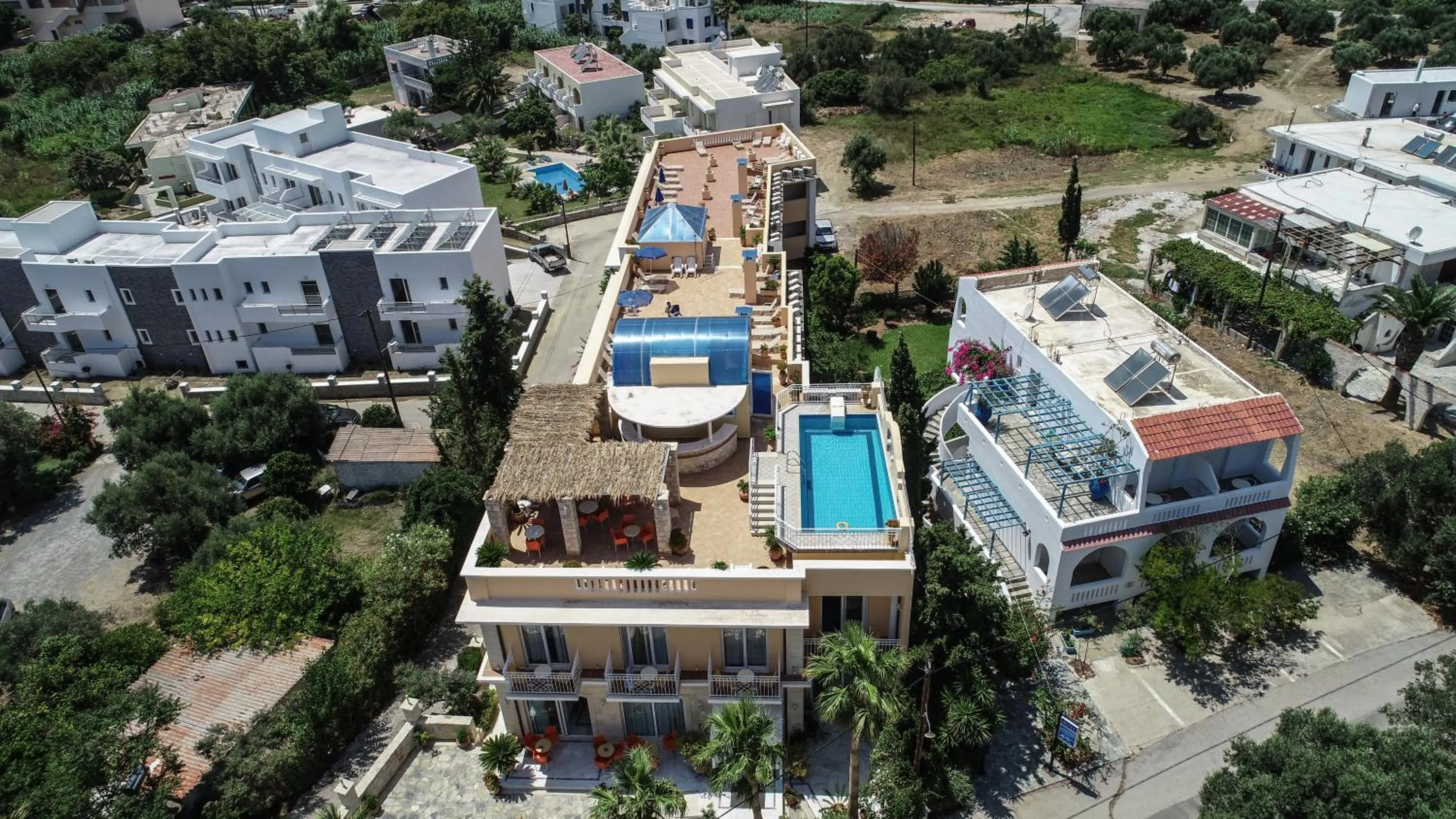 Bird's eye view in Porto Plakias & Spa