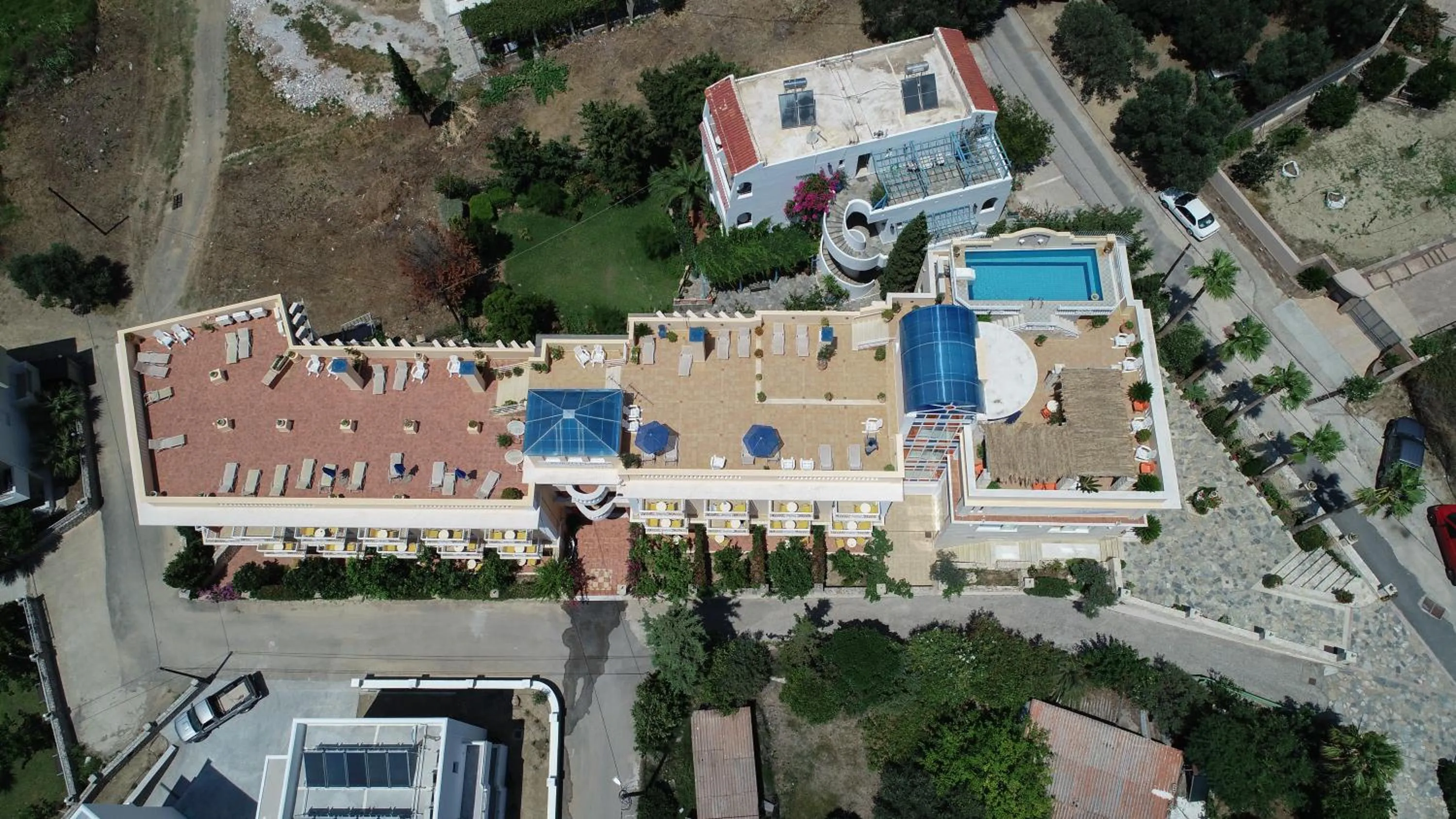 Bird's eye view in Porto Plakias & Spa