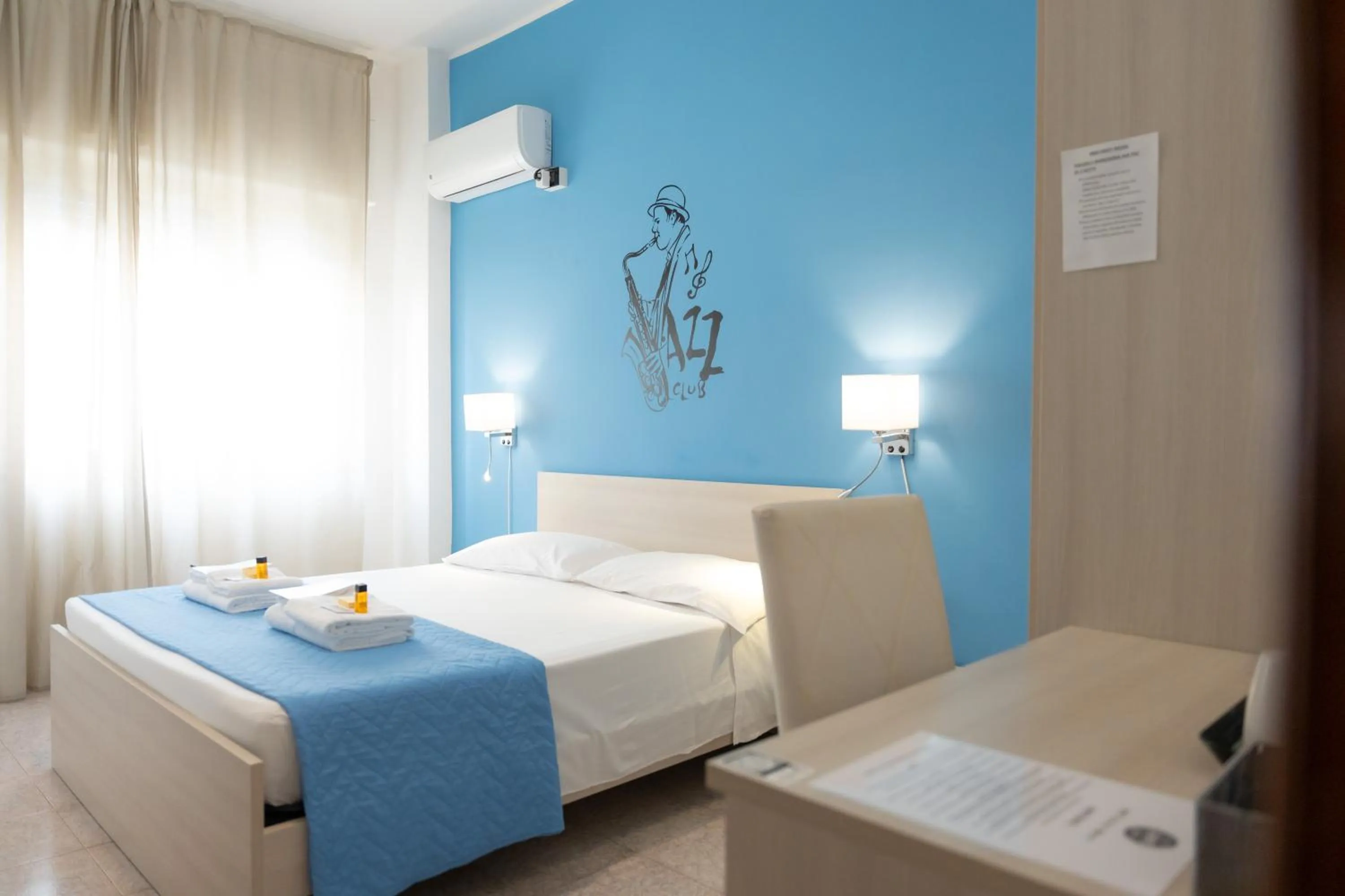 Bed in B&B enjoy music