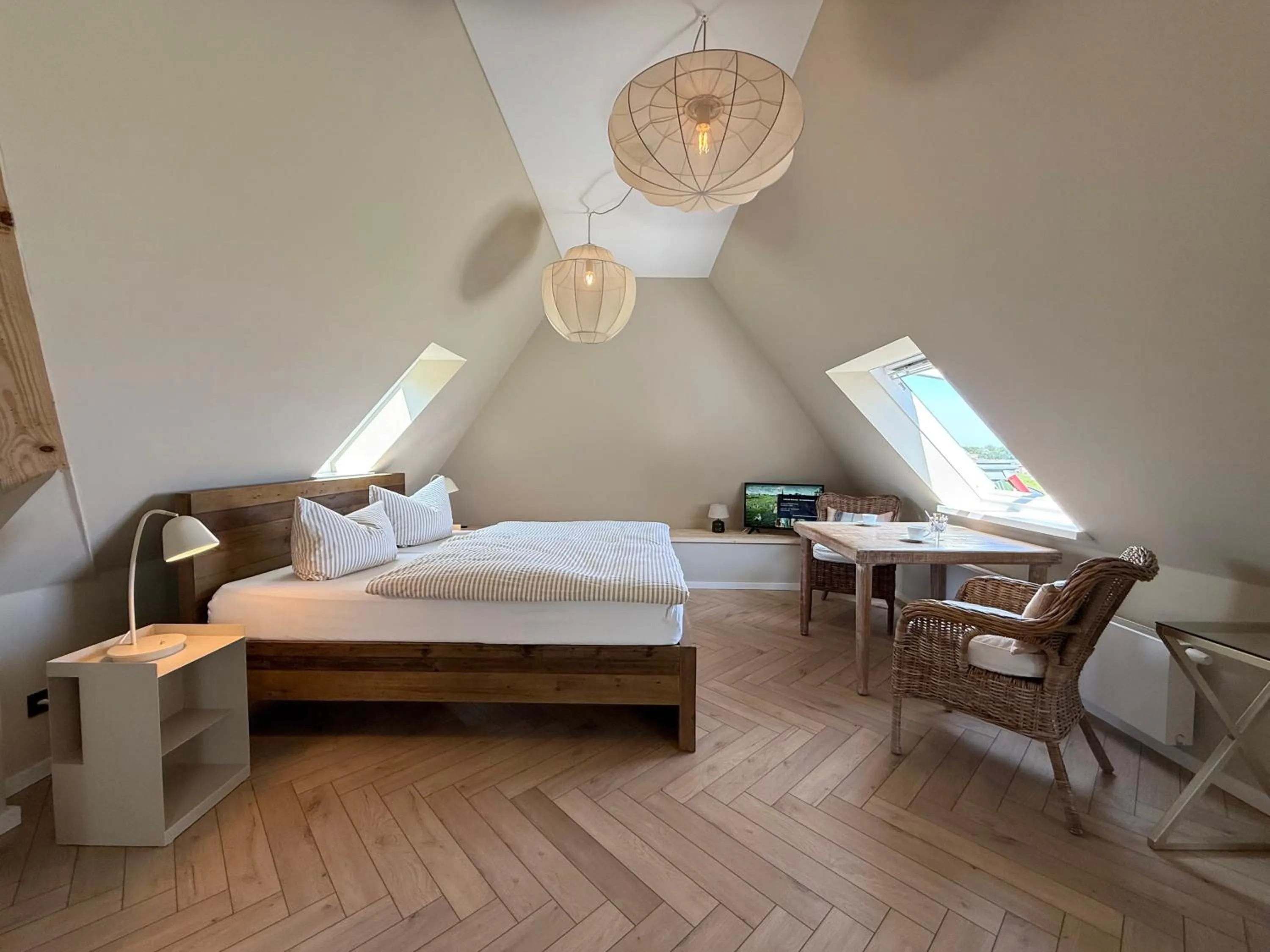 Photo of the whole room, Bed in Hus Kiek in de See