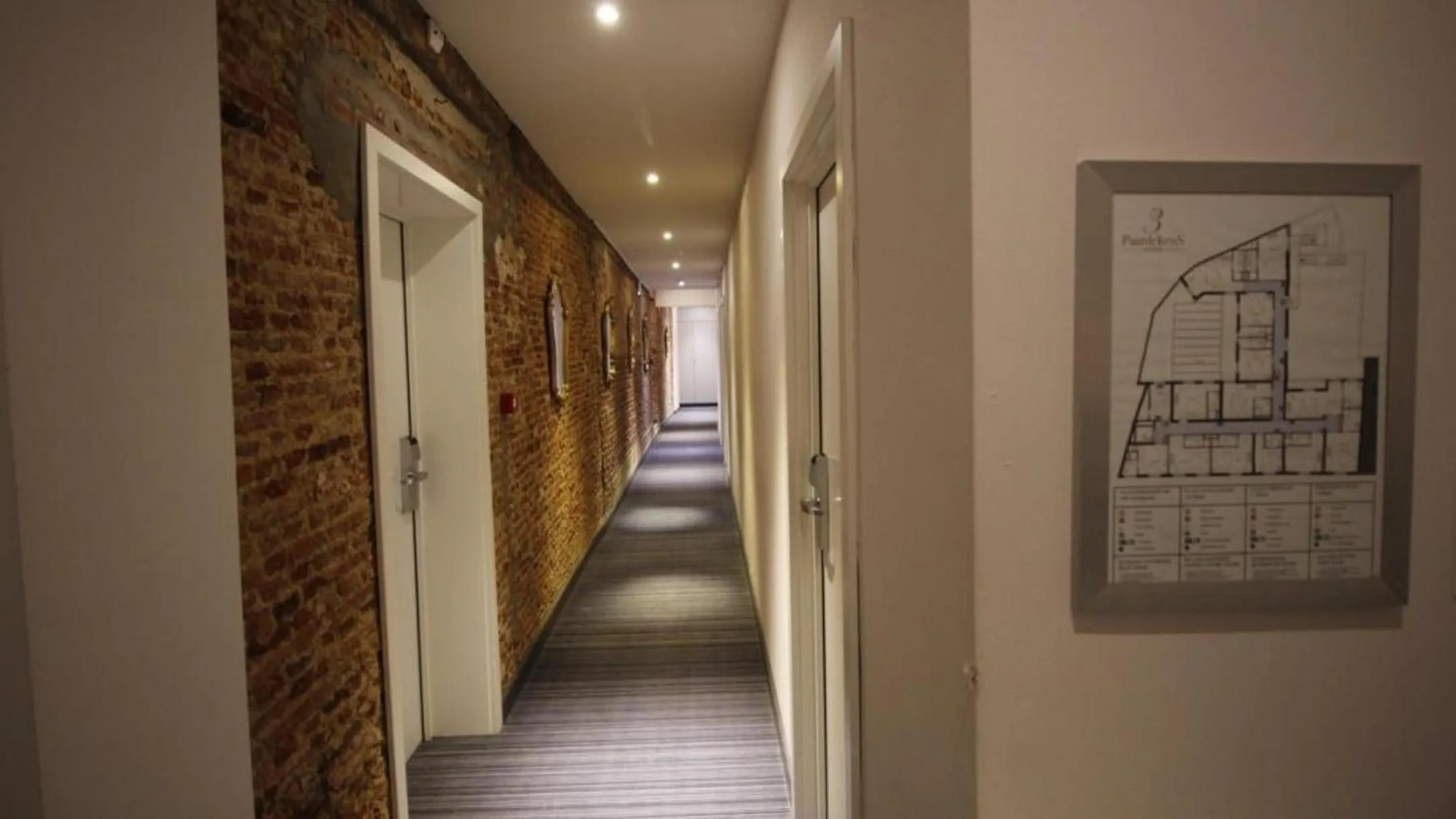 Floor plan in 3 Paardekens - City Centre Hotel