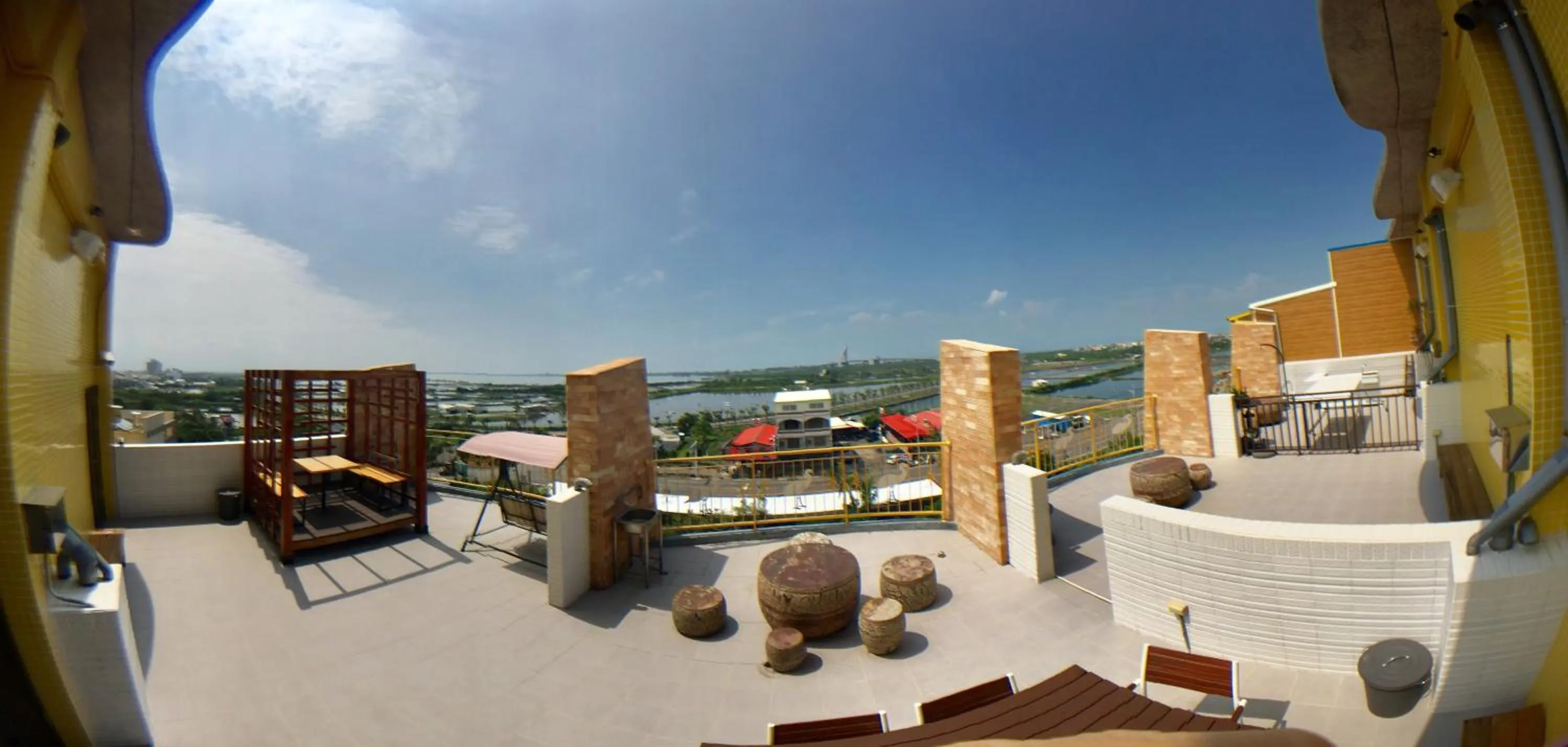 Patio in 大鵬灣瞭望台 Top Bay B&B