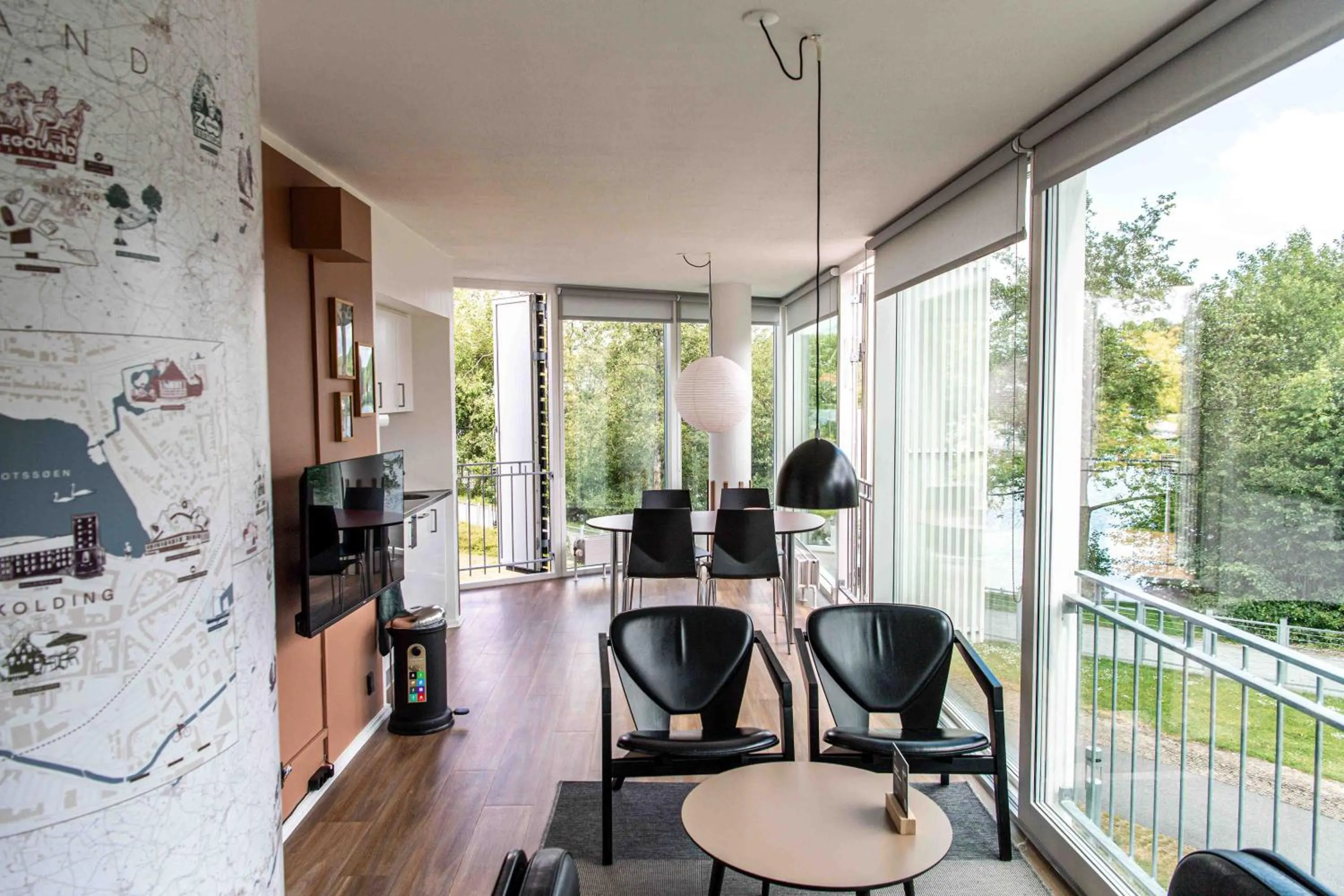 Living room in Kolding Hotel Apartments