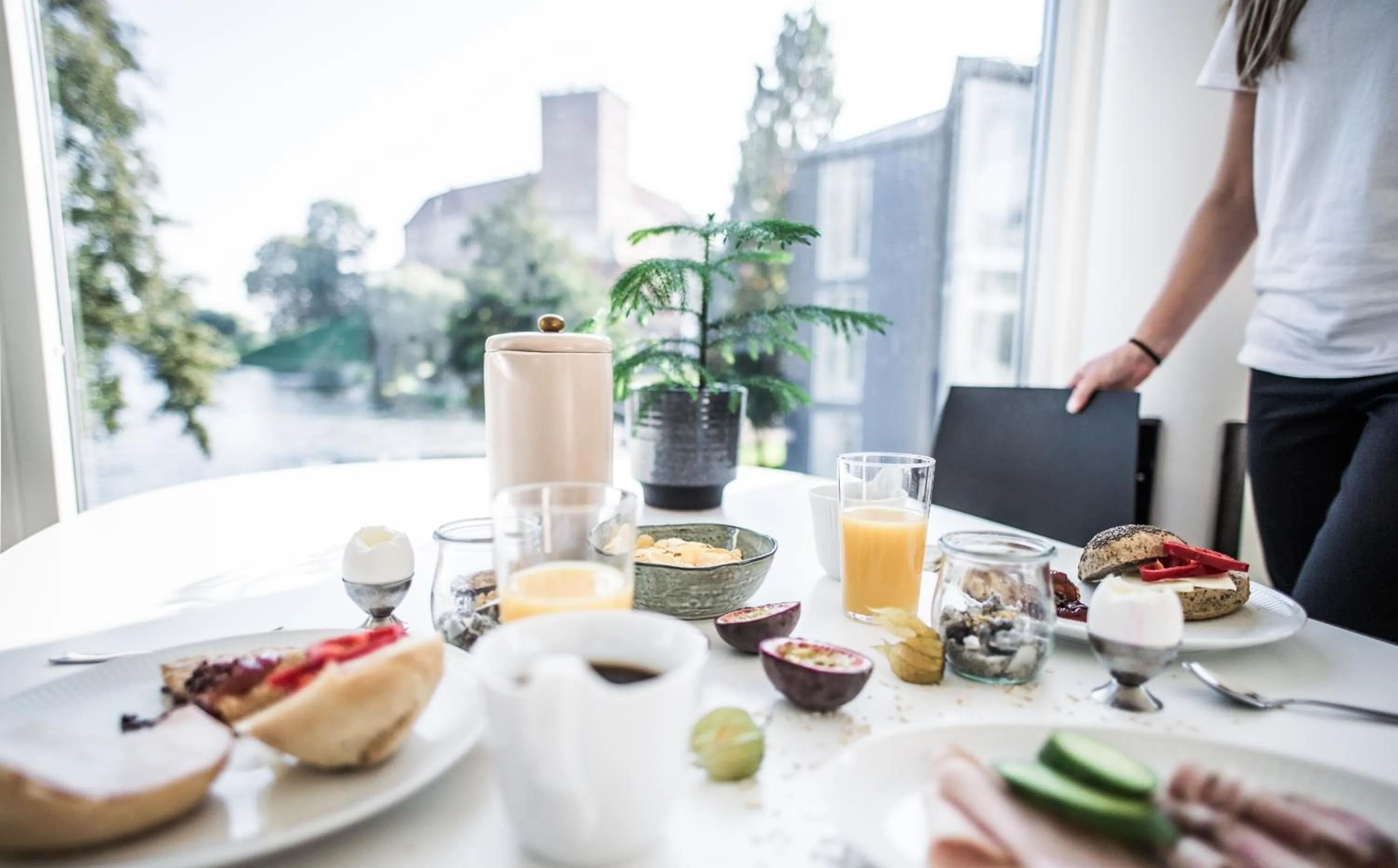 Kitchen or kitchenette in Kolding Hotel Apartments