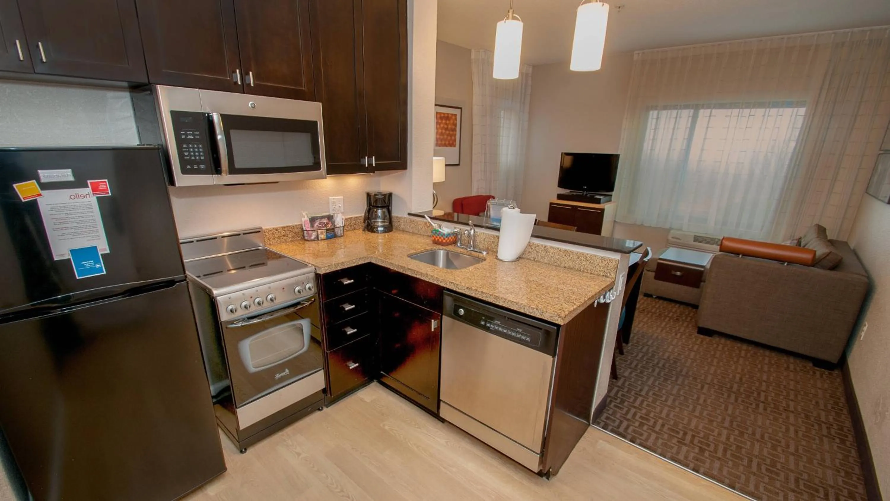 kitchen in TownePlace Suites by Marriott Scranton Wilkes-Barre