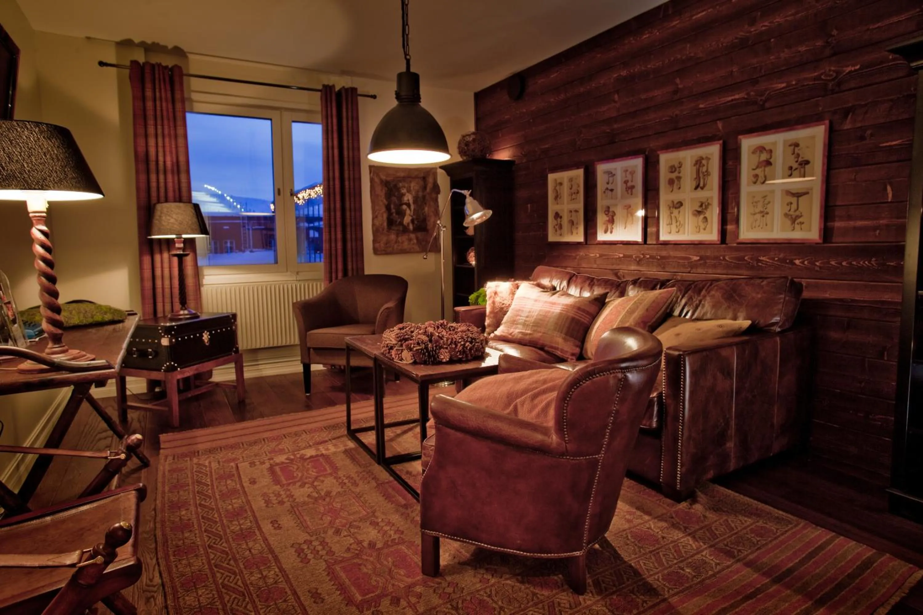 Seating area in Sälens Högfjällshotell