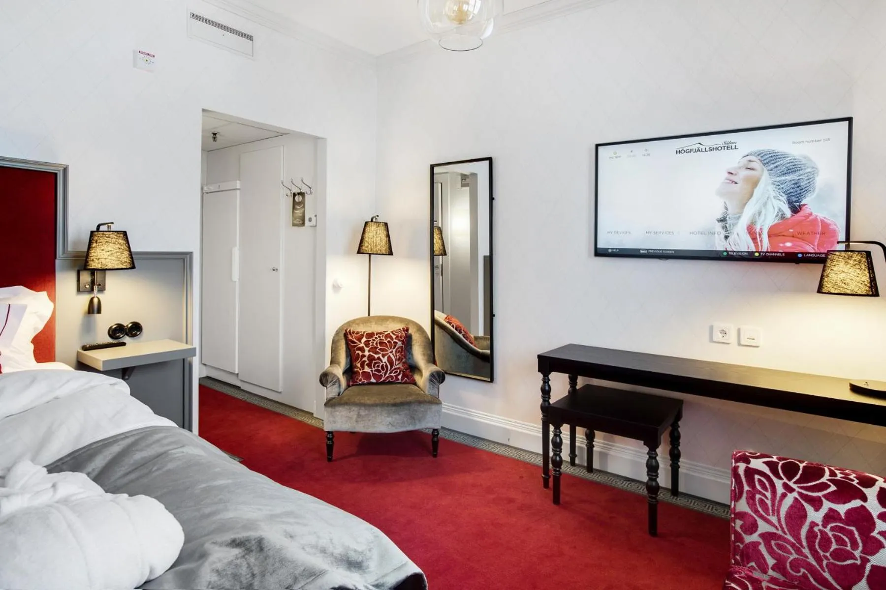 Bed in Sälens Högfjällshotell