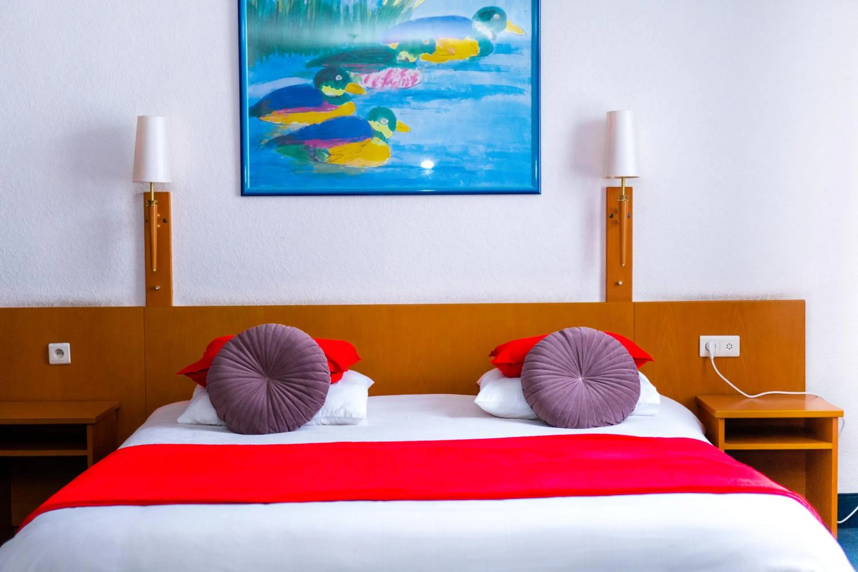 Bed in Hotel Professor Leuven Centrum