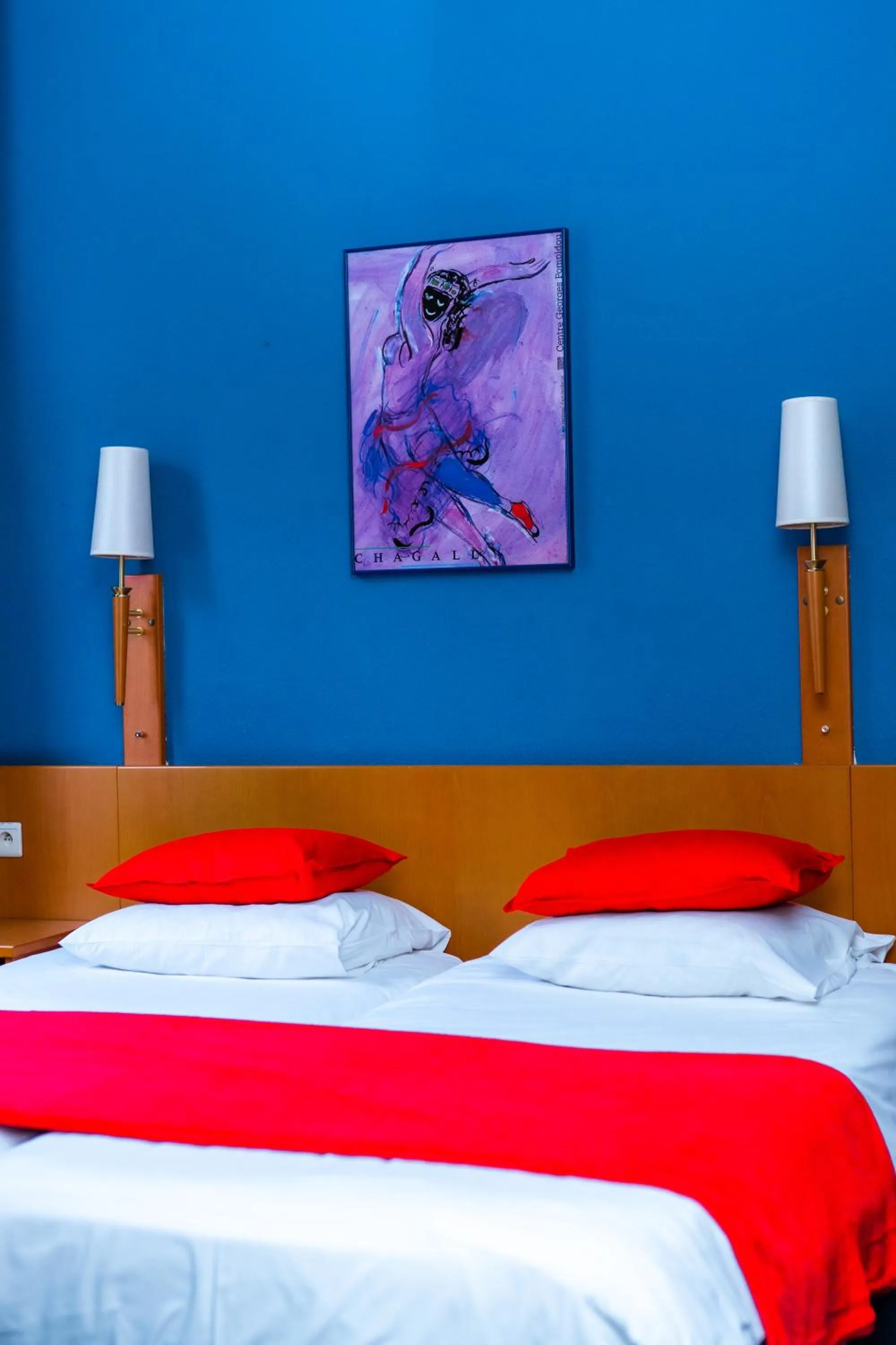 Bed in Hotel Professor Leuven Centrum