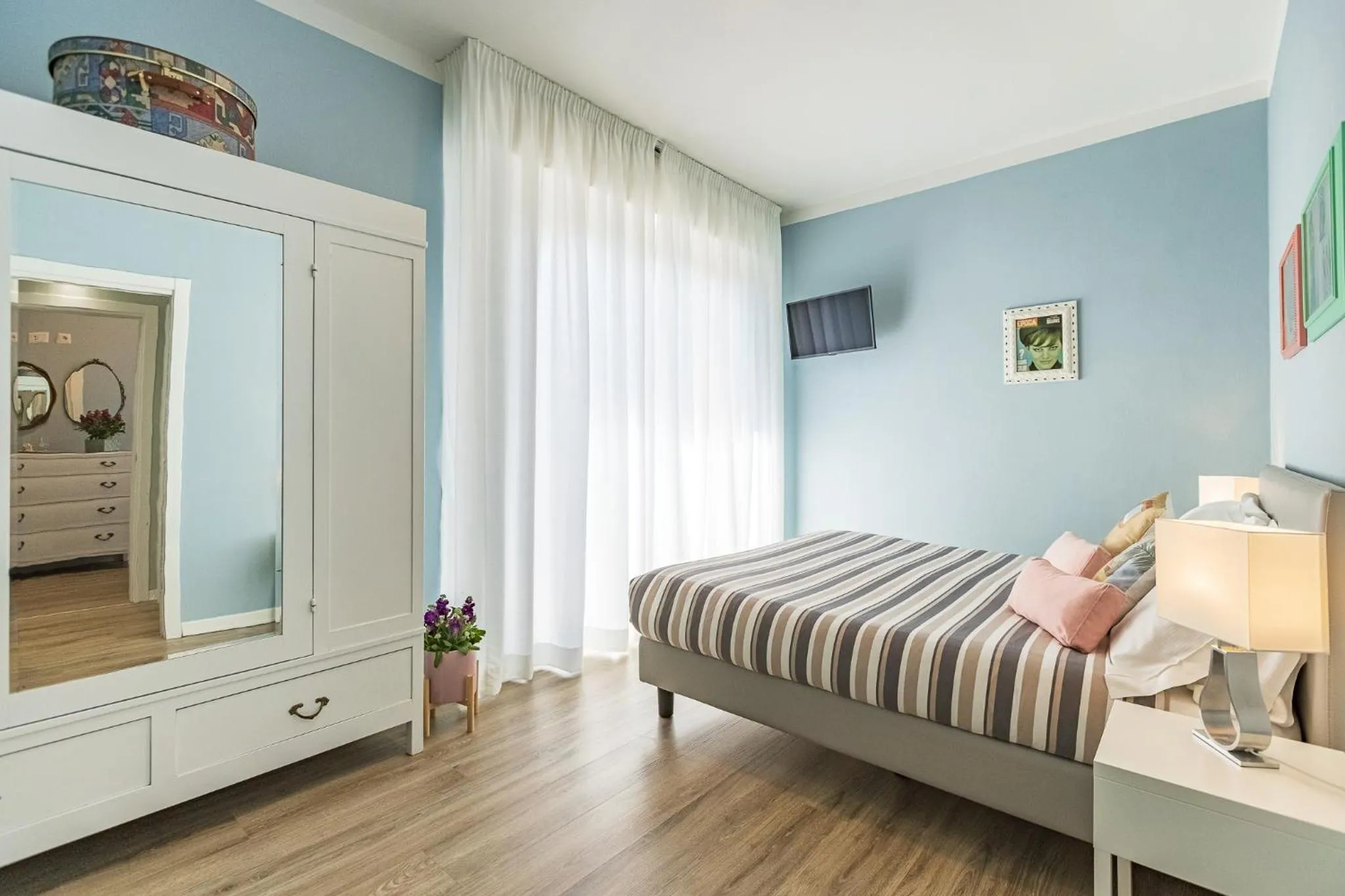 Bedroom, Bed in B&B La Cornice