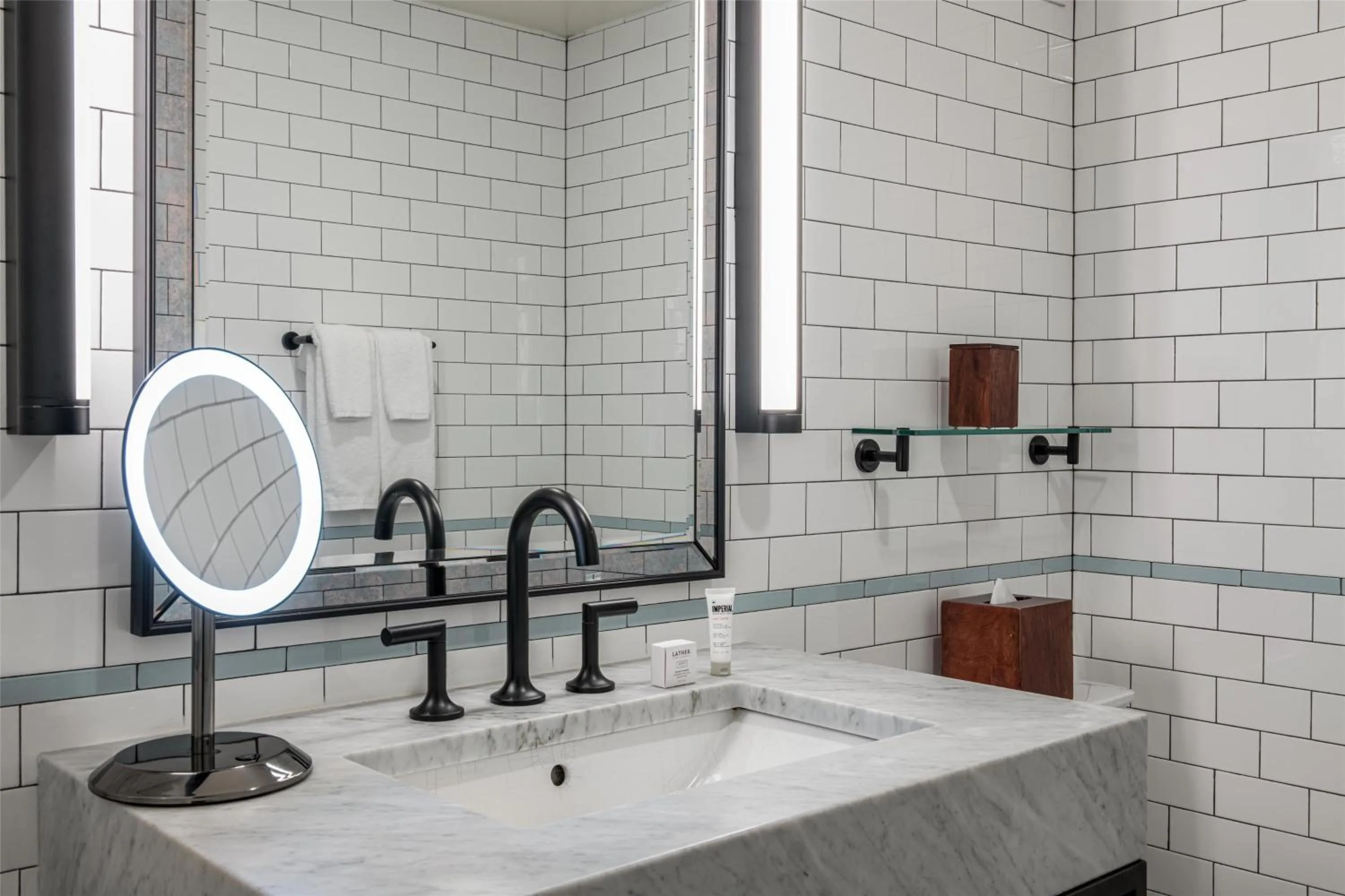 Bathroom in Hotel Theodore Seattle Downtown, Tapestry by Hilton