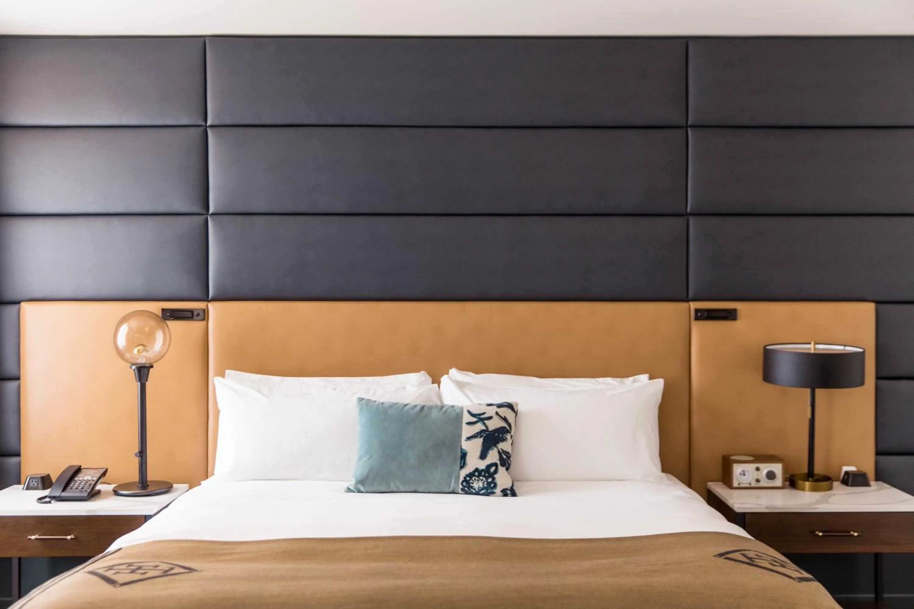 Bed in Hotel Theodore Seattle Downtown, Tapestry by Hilton