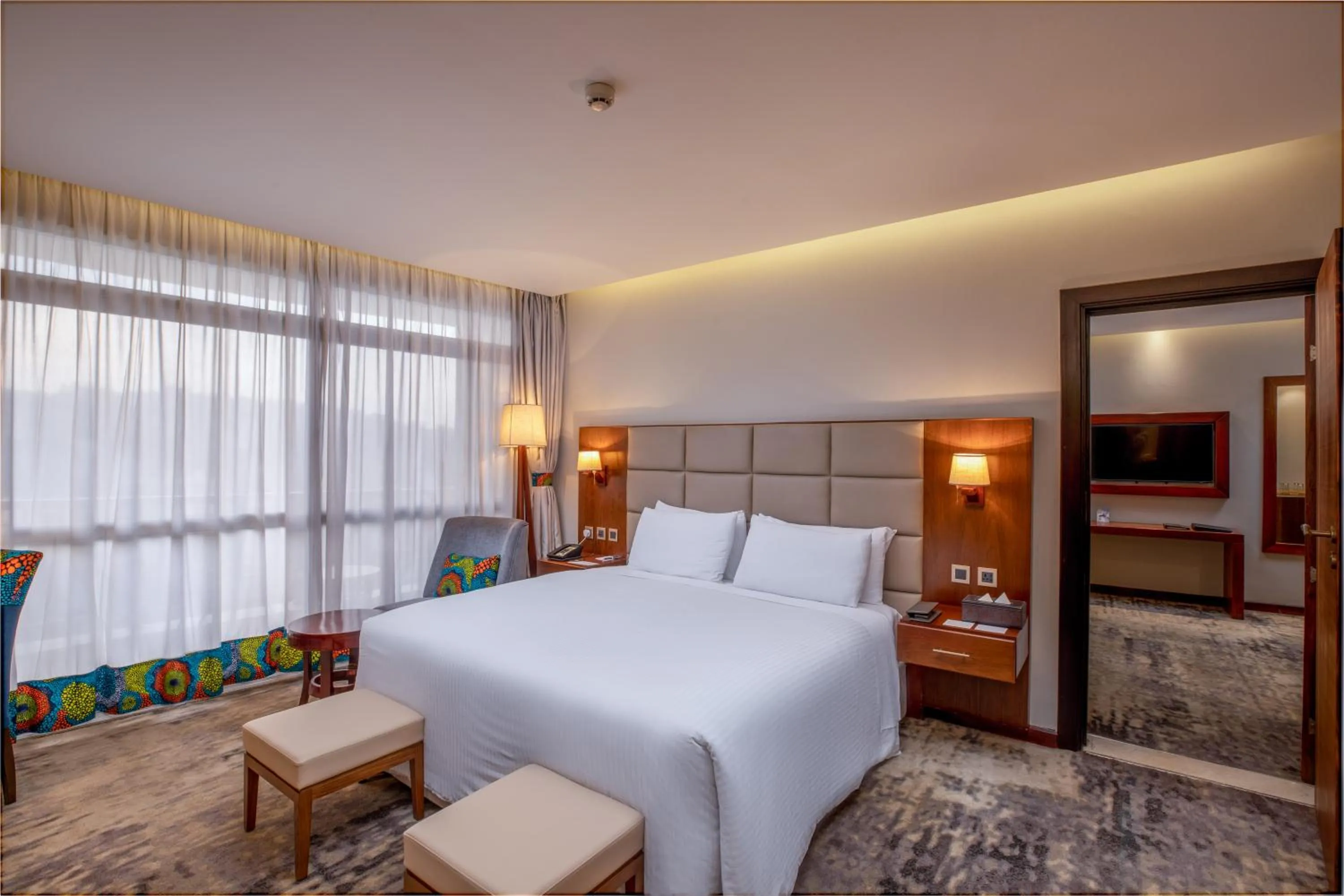 Bed in Golden Tulip Canaan Kampala