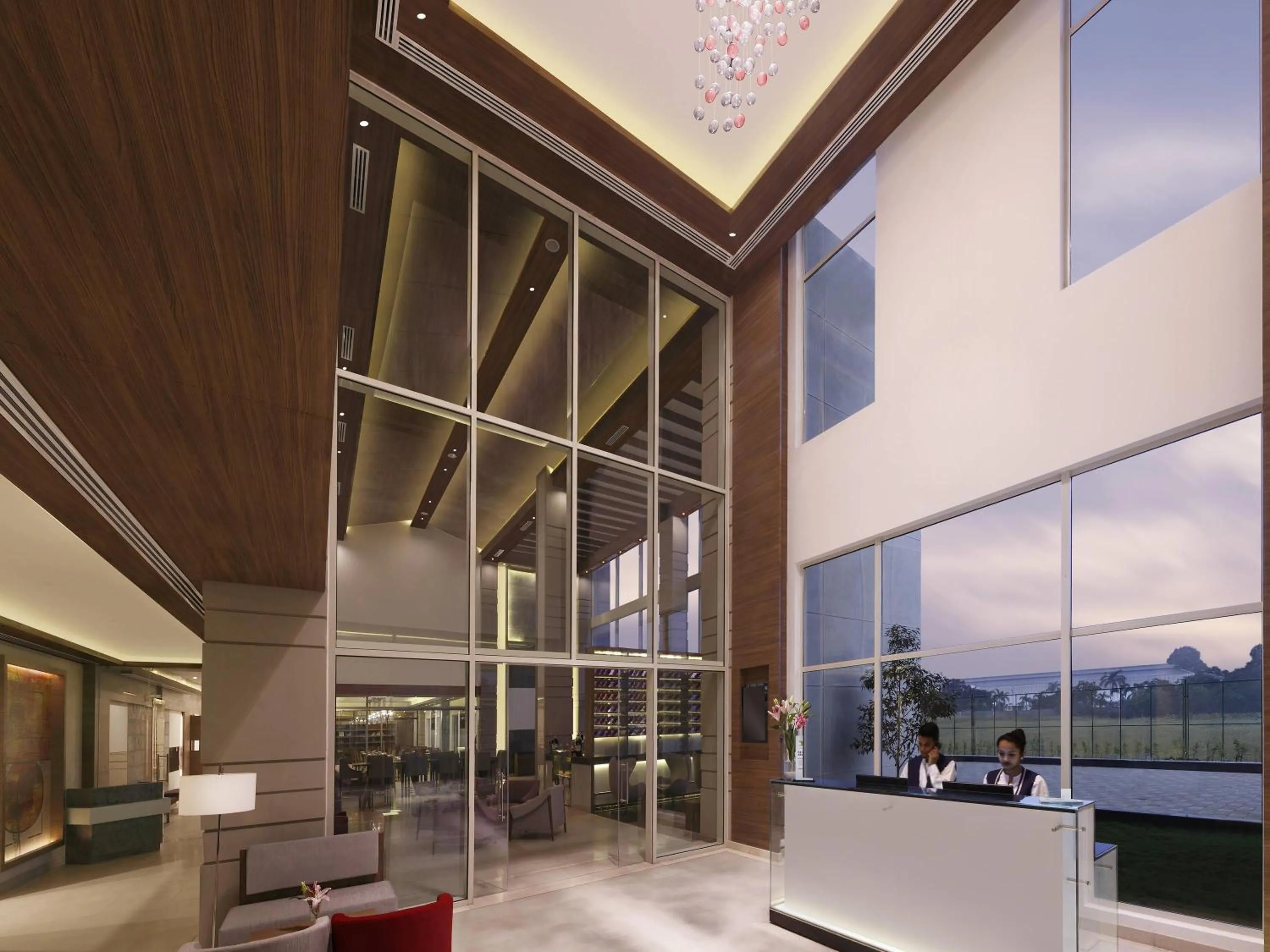 Seating area in Mercure Chennai Sriperumbudur